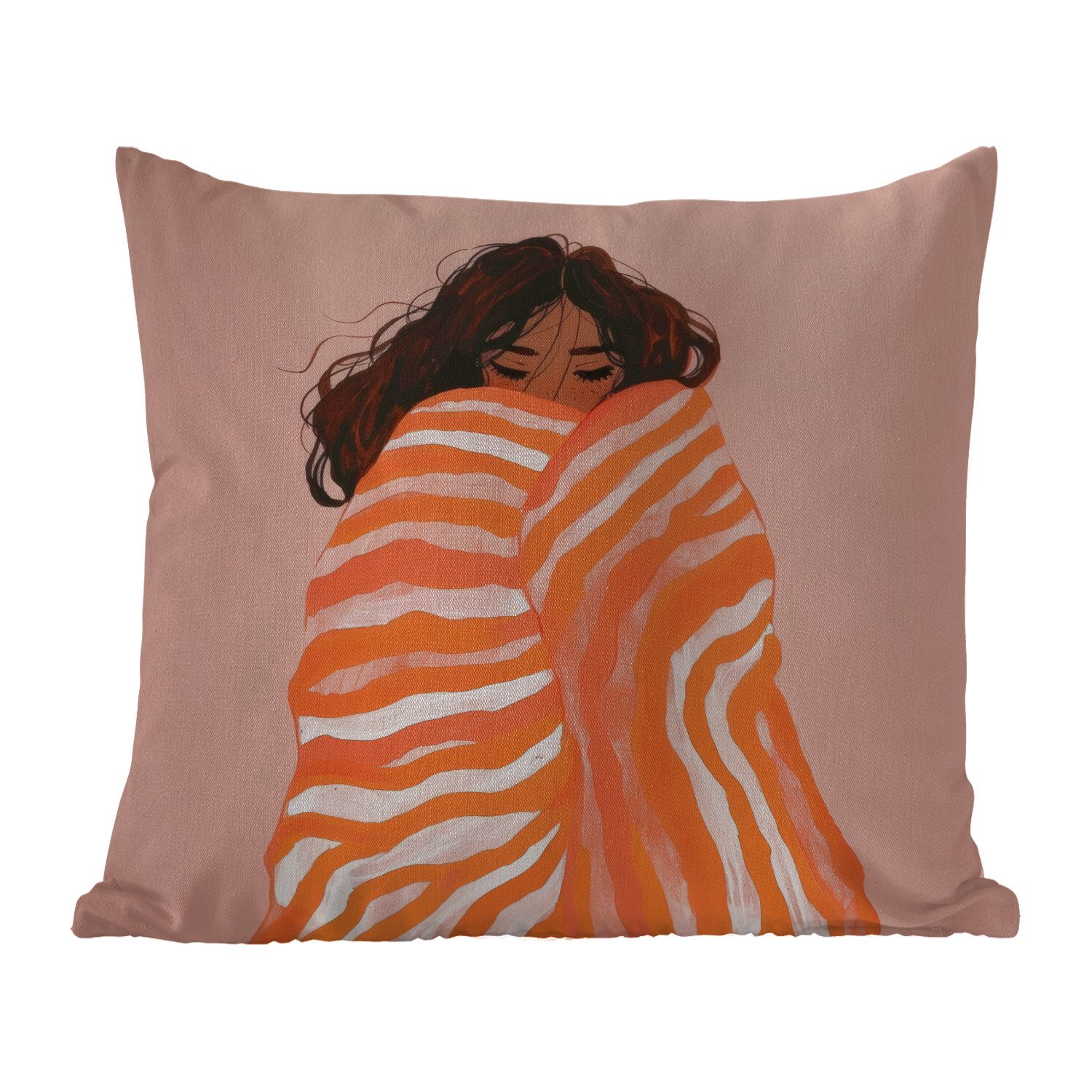 MuchoWow Dekokissen Mädchen - Decke - günstig online kaufen