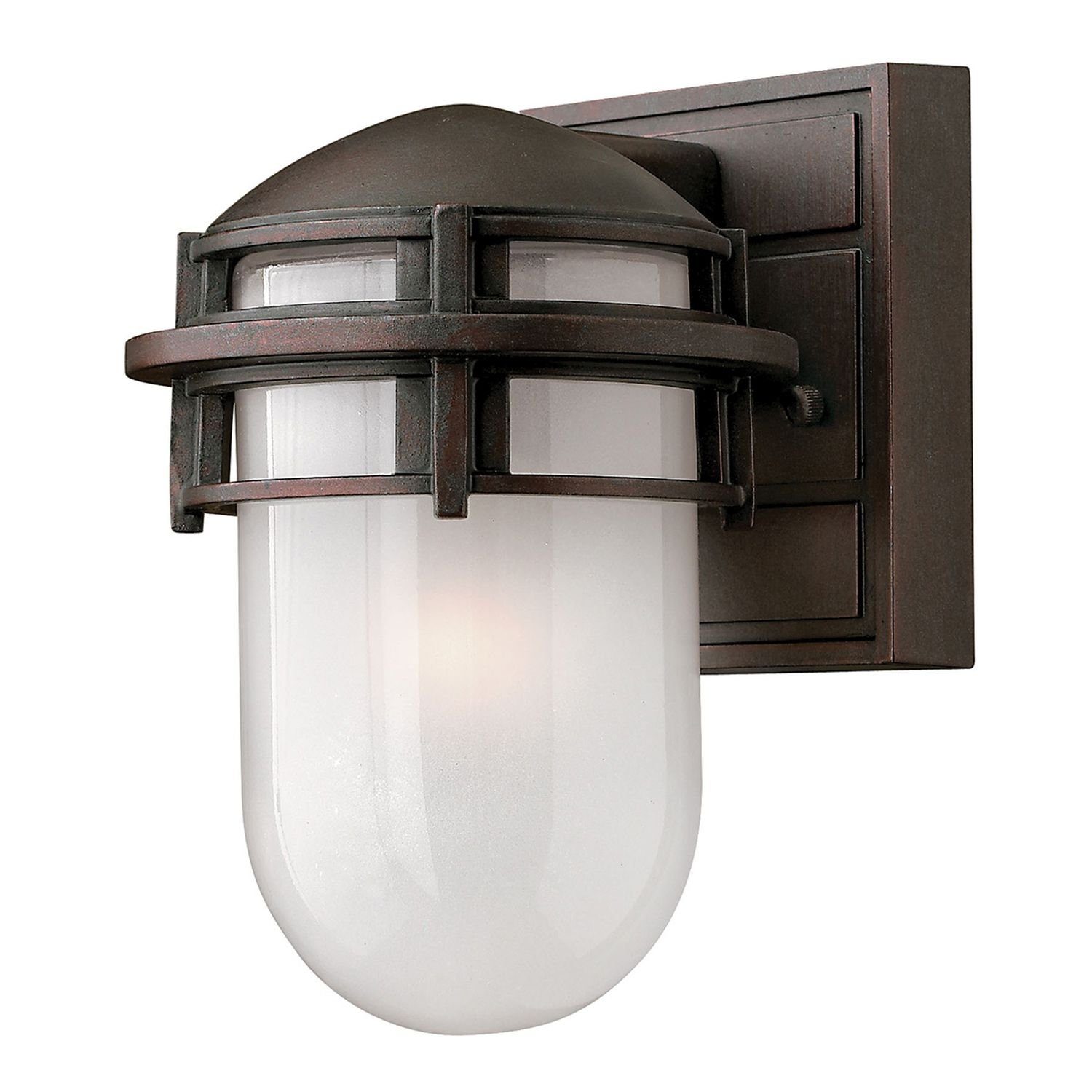 Licht-Erlebnisse Außen-Wandleuchte CAPALDI, ohne Leuchtmittel, Wandleuchte außen IP44 Weiß Bronze E27 Glas Aluminium Maritim