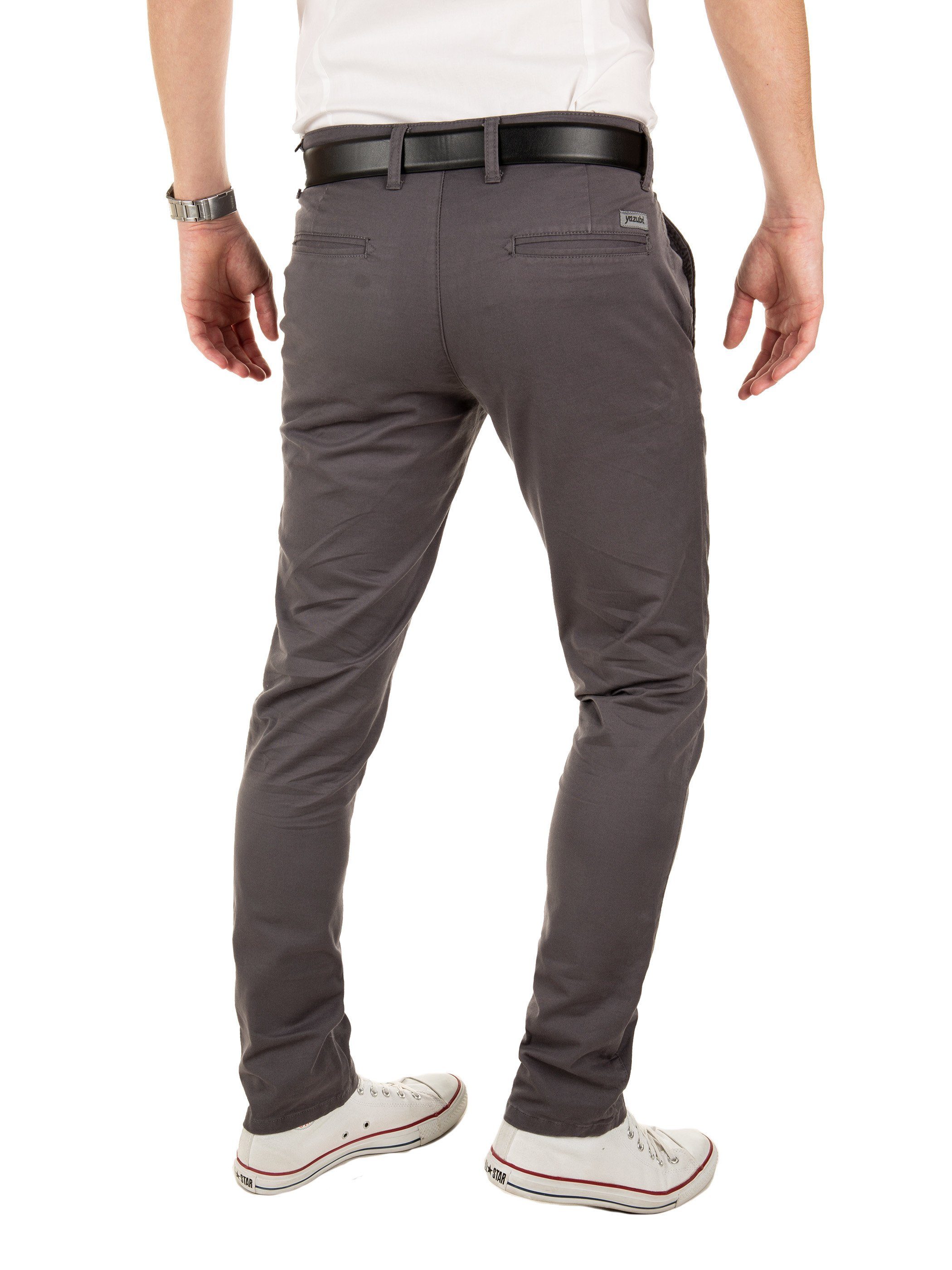 Yazubi Chinohose Modische Chino Hose Dustin von YAZUBI mit Gürtel bequeme Chinohose mit Gürtel