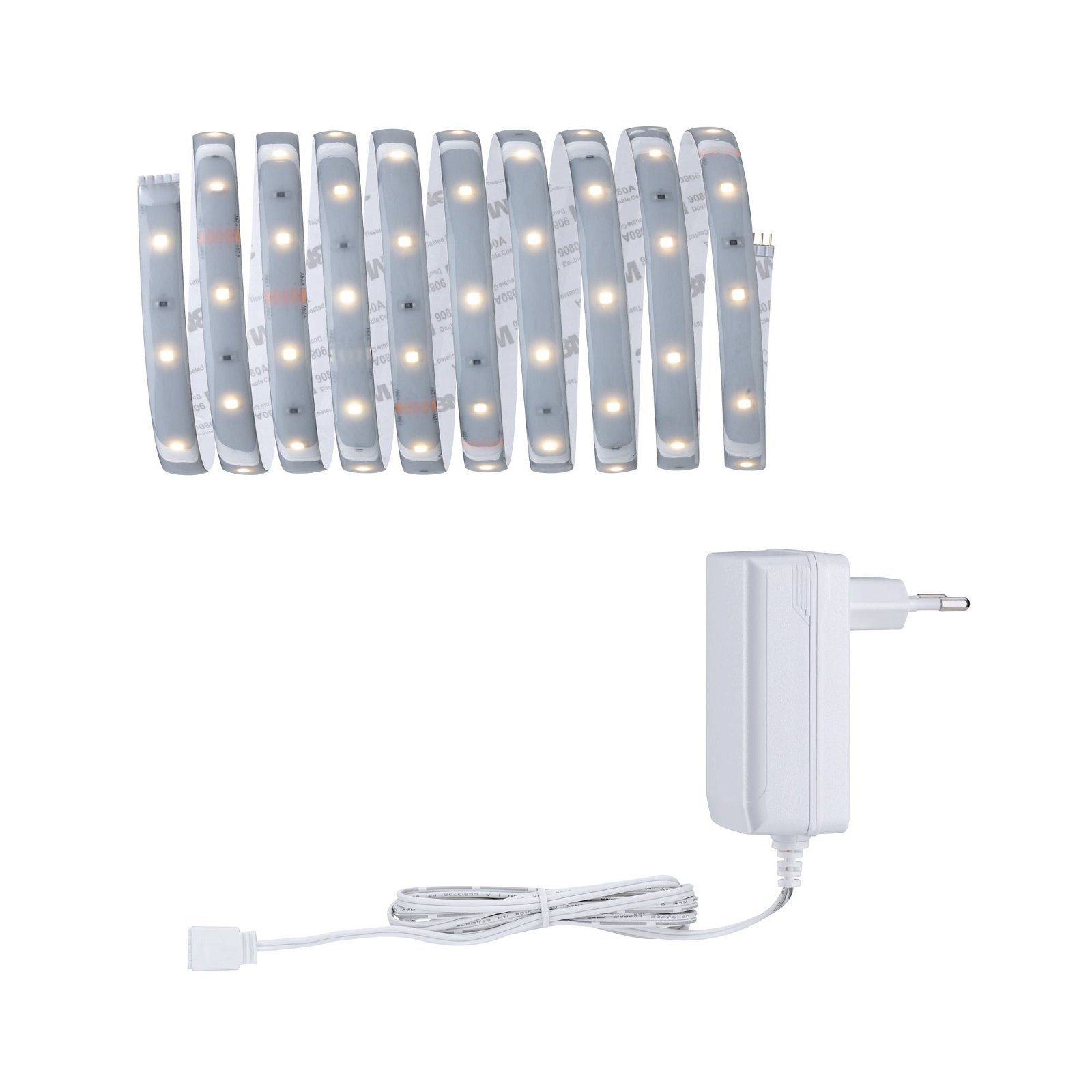 LED-Streifen MaxLED 250 Basisset 3m 2700K 12W 230/24V 24VA Silber Kunststoff