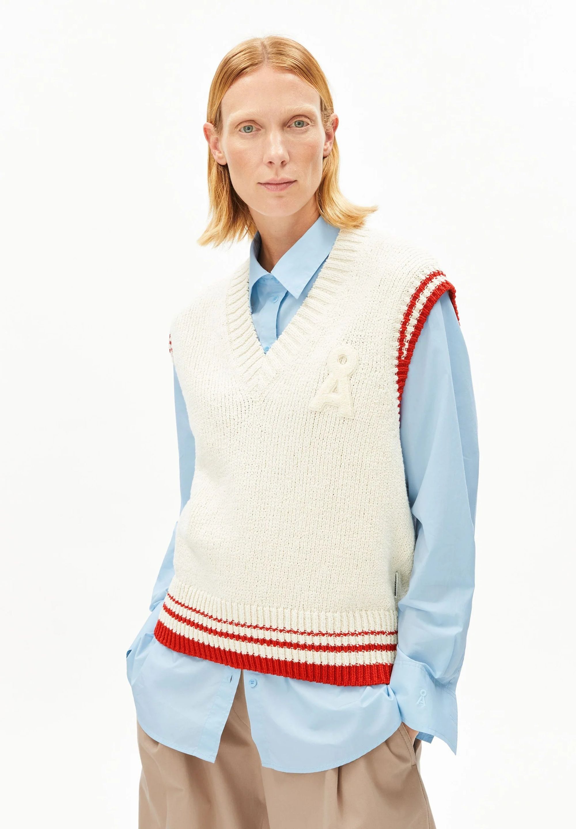 Armedangels Pullunder ICONIC Å COLLEGE KNIT VEST günstig online kaufen