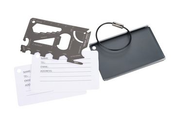 TROIKA Taschenanhänger Kofferanhänger und Werkzeugkarte mit 22 Funktionen JIMMY
