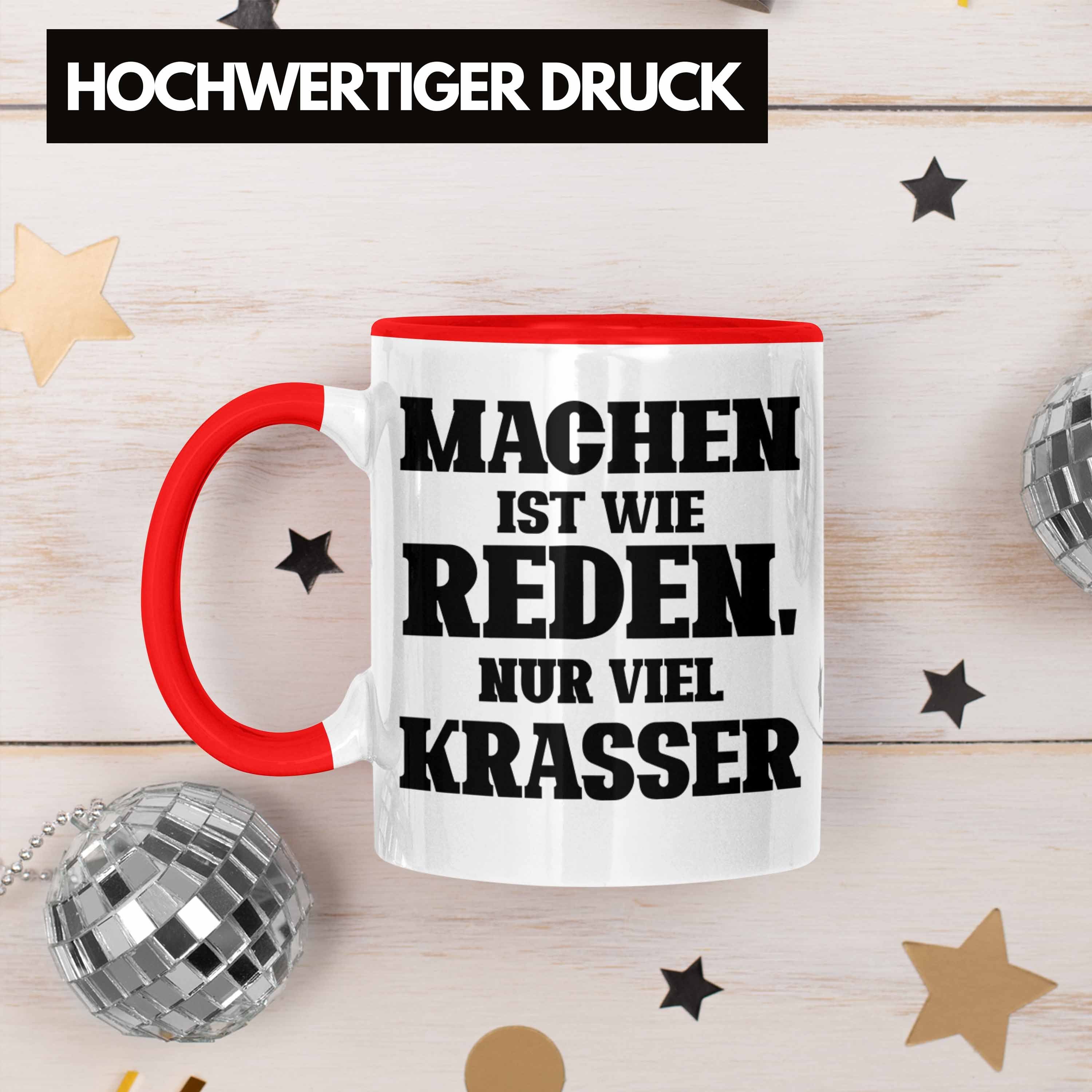"Machen Wie Krasser" für Viel Rot Tasse Mac Reden Ist Geschenk Trendation Tasse Lustige Nur