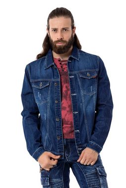 Cipo & Baxx Jeansjacke mit aufgesetzten Brusttaschen