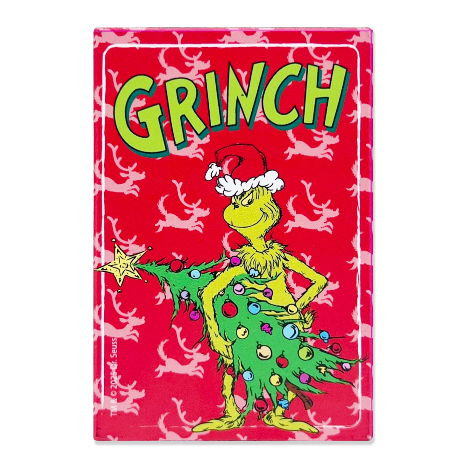 Party Factory Einwegbecher The Grinch Magnet Set 2-teilig rot – Magnete für Kühlschrank & Tafel, 2-tlg., Kunststoff