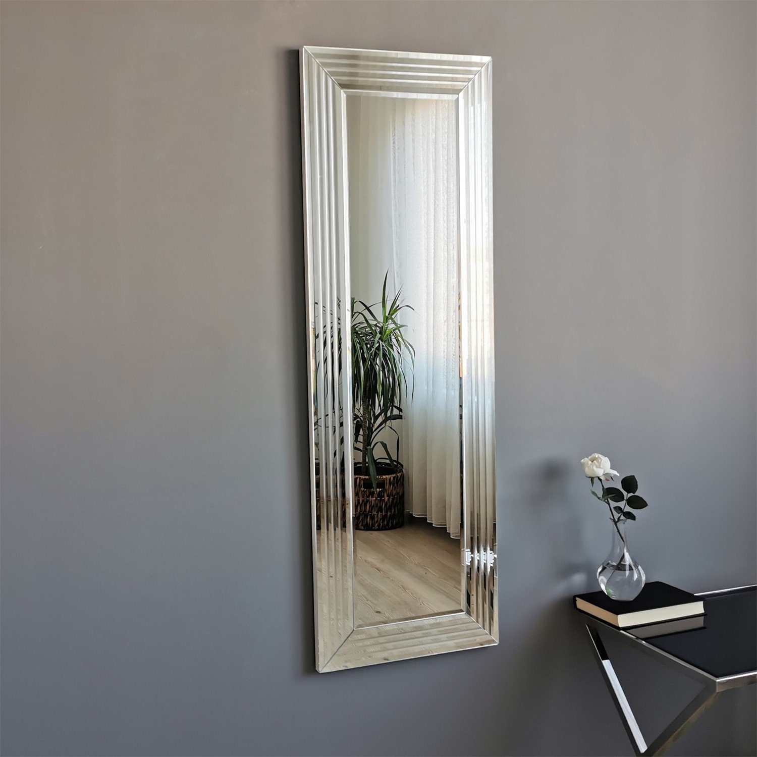 Skye Decor Wandspiegel A301DNOS, 100% MDF cm, 120x40 Silber