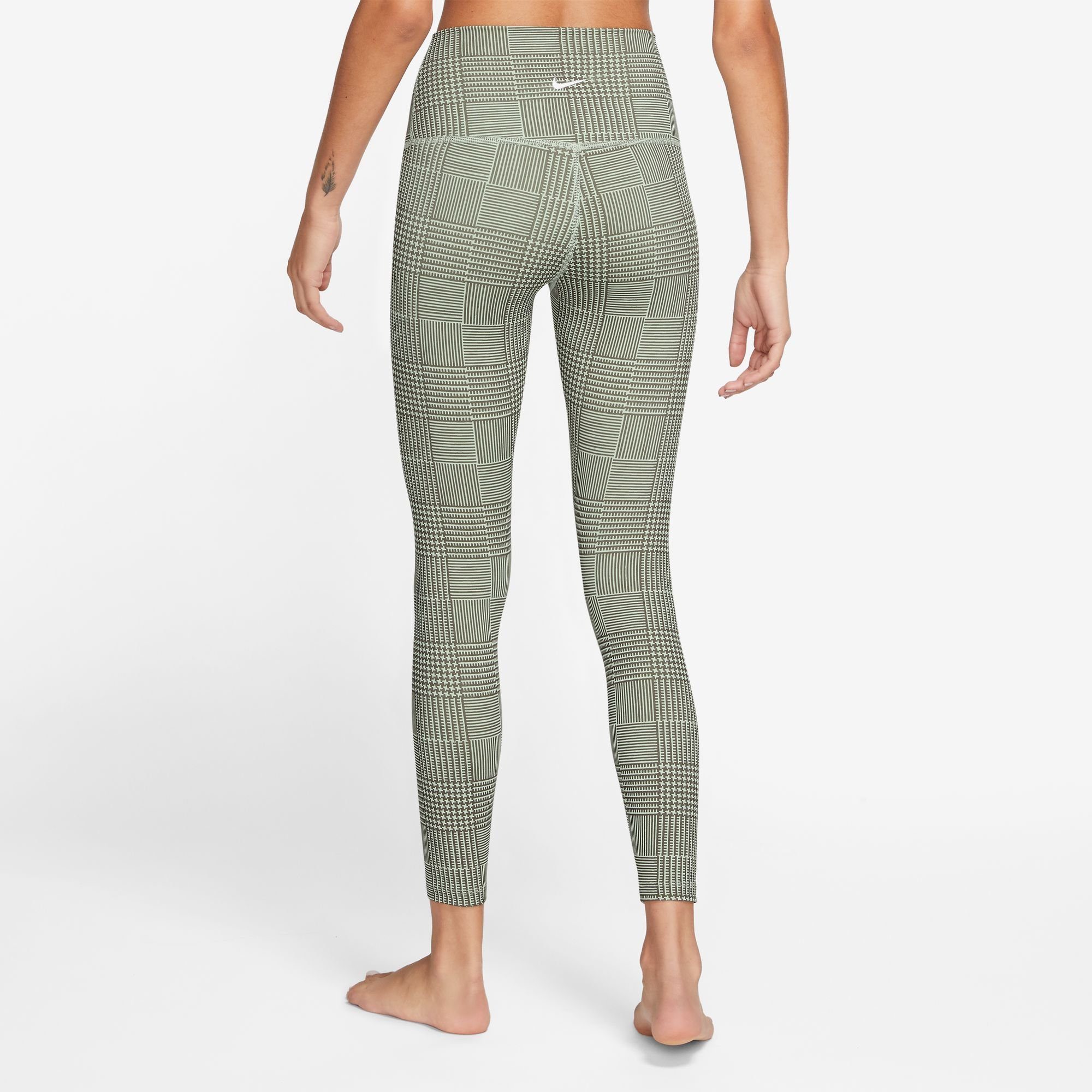 Nike Yogahose YOGA DRI-FIT / LEGGINGS MEDIUM HIGH-WAISTED WOMEN'S OLIVE/HONEYDEW/WHITE