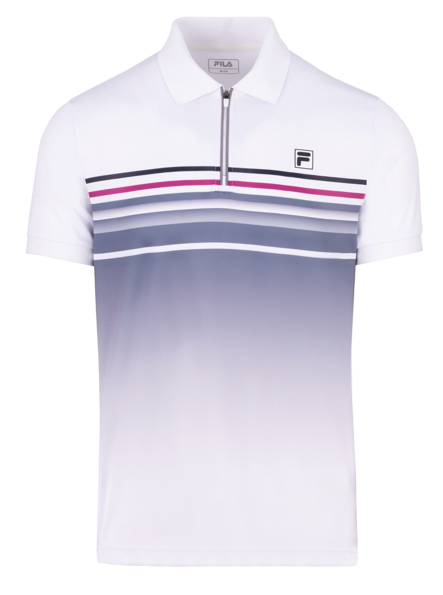 Fila Poloshirt Diego (rec. Polyester) weiss/hellgrau Herren