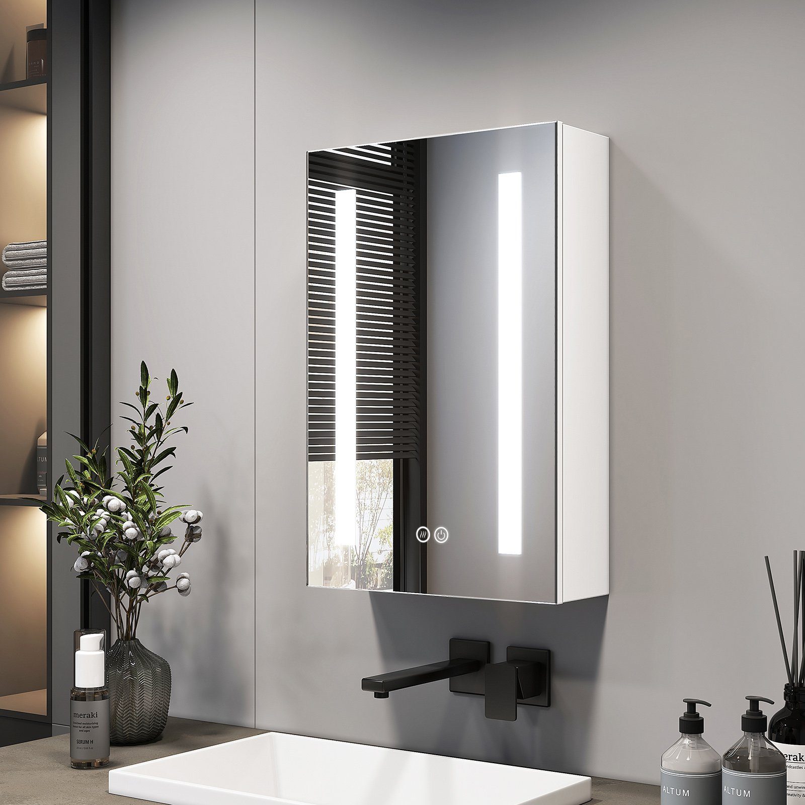 EMKE Badspiegel Spiegelschrank Bad mit LED günstig online kaufen