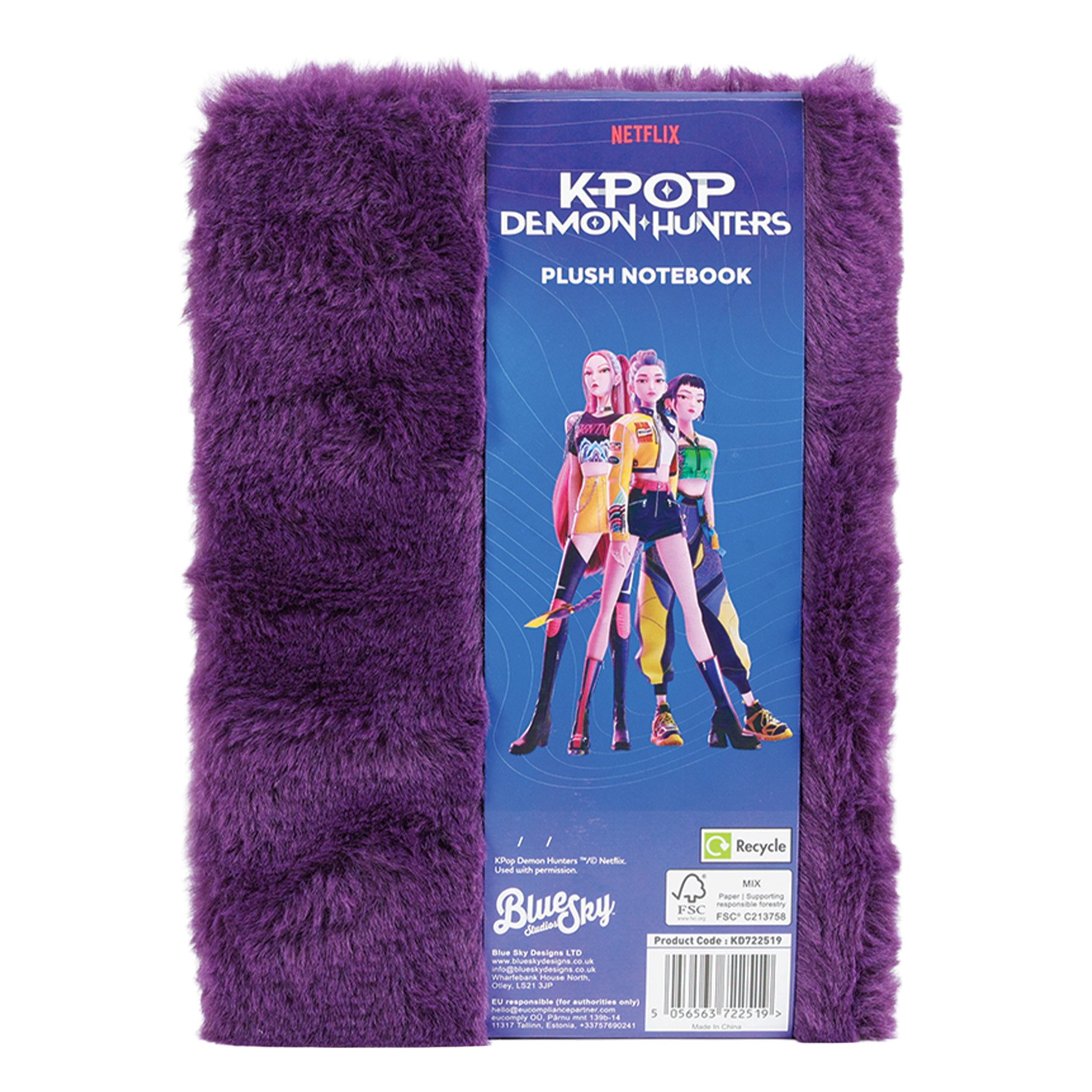Blue Sky Designs Notizbuch KPop Demon Hunters - Plüsch-Notizbuch "Huntr/x" – Bild 2 von 2