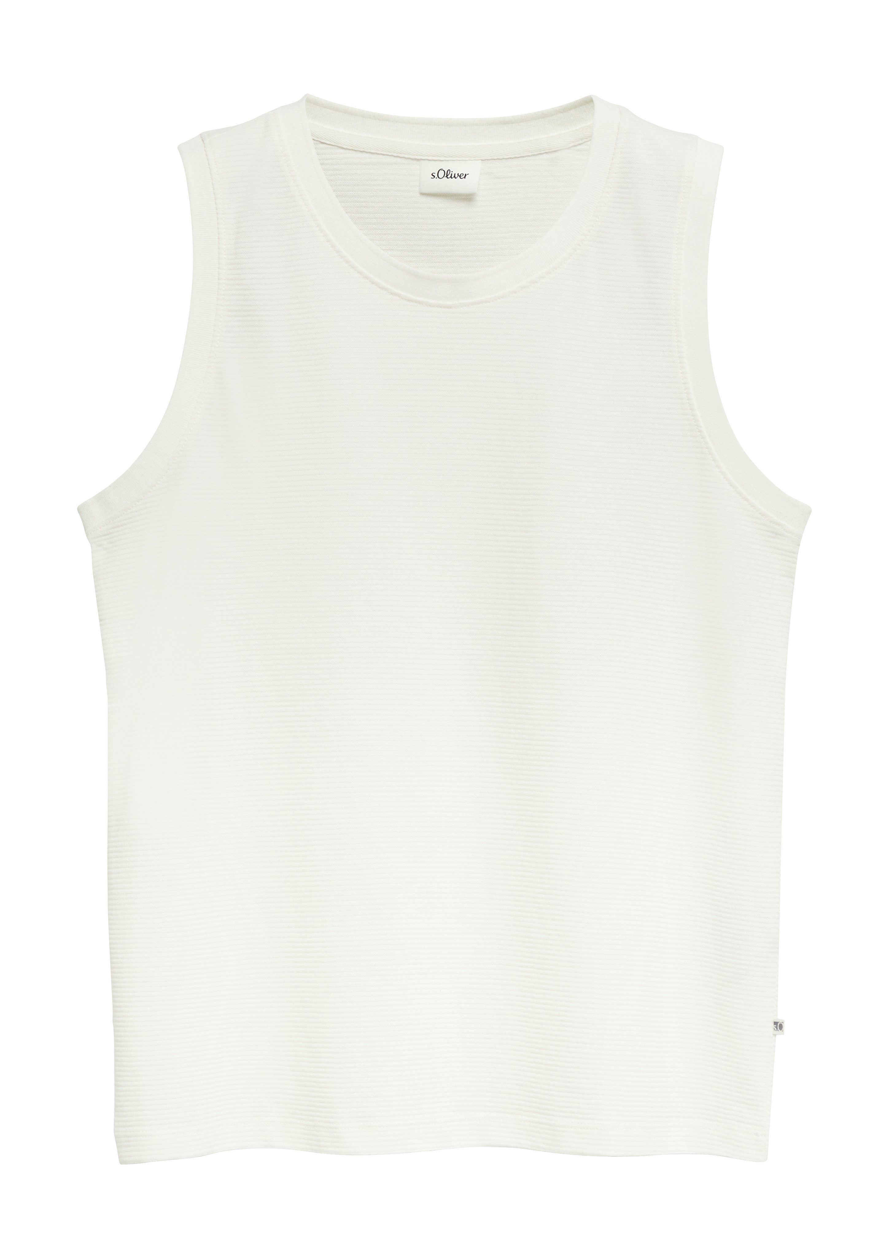s.Oliver Tanktop Sommertop in feiner Streifen-Optik – Bild 4 von 4