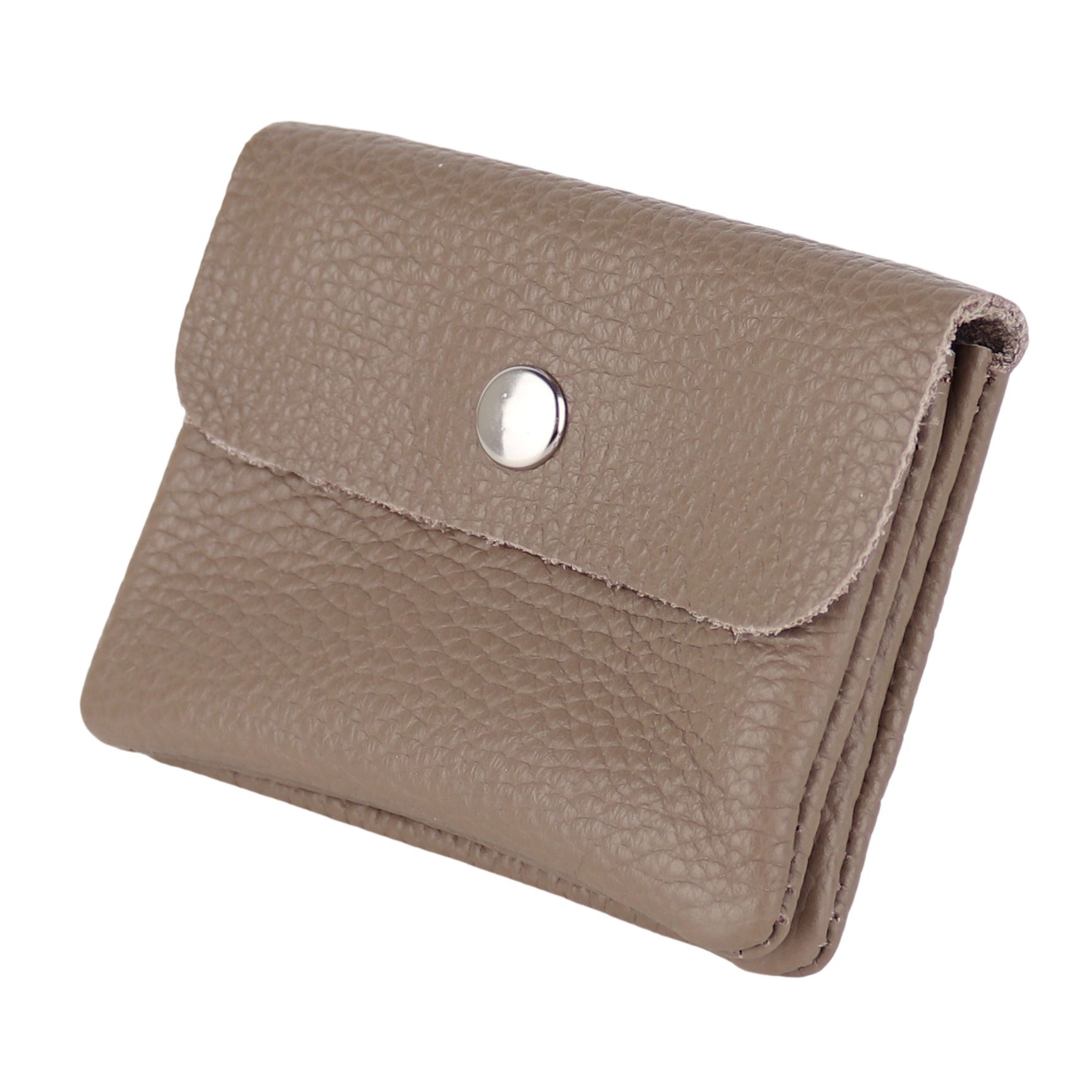 MIRROSI Mini Geldbörse Kleines Mittelgroßes Portemonnaie MADE IN ITALY Echtleder (11x8x2cm BxHxT), viele tolle Trendfarben zur Auswahl, leicht