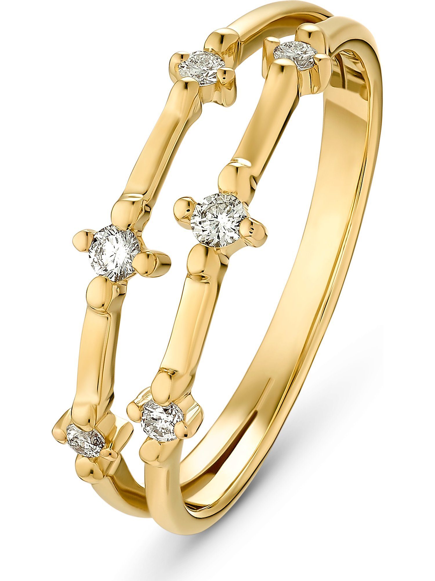 CHRIST Diamantring CHRIST Damen-Damenring 6 Diamant