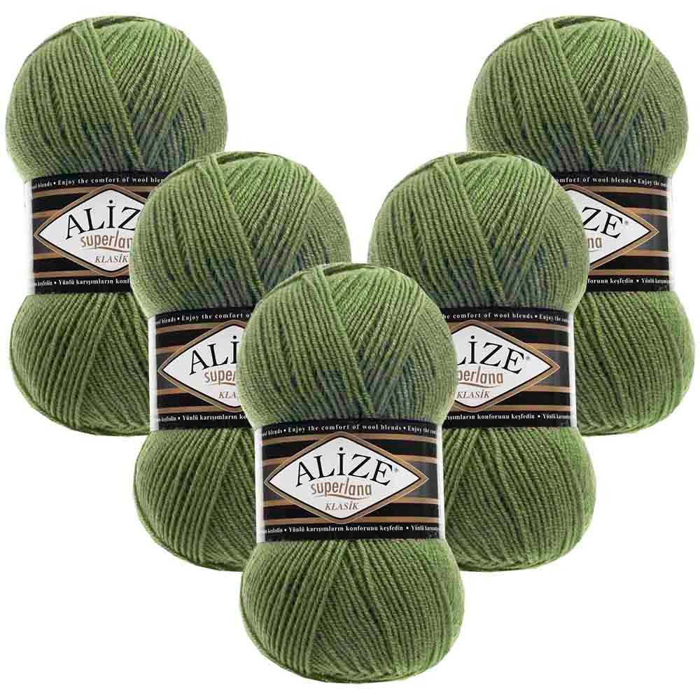Alize 5 x ALIZE Superlana Klasik Häkelwolle, 280 m