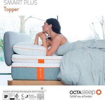 Topper Octasleep Smart Plus Topper, OCTAsleep, 7 cm hoch, Kaltschaum, Komfortschaum, Viscoschaum, OCTAspring® Aerospace Technologie
