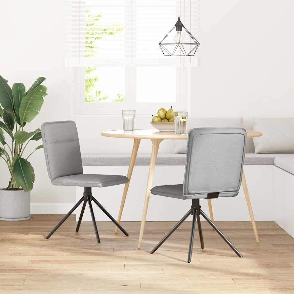 vidaXL Esszimmerstuhl Esszimmerstühle 2 Stk. Wolkengrau günstig online kaufen