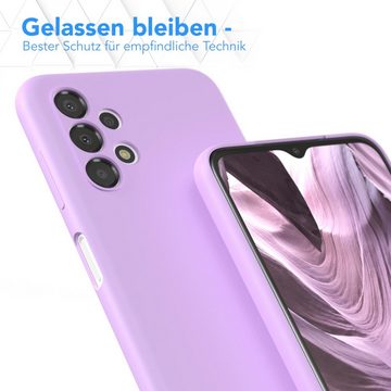 EAZY CASE Handyhülle TPU Hülle für Samsung Galaxy A13 6,6 Zoll, Silikon Schutzhülle Kameraschutz kratzfest Back Cover Lavendel Lila