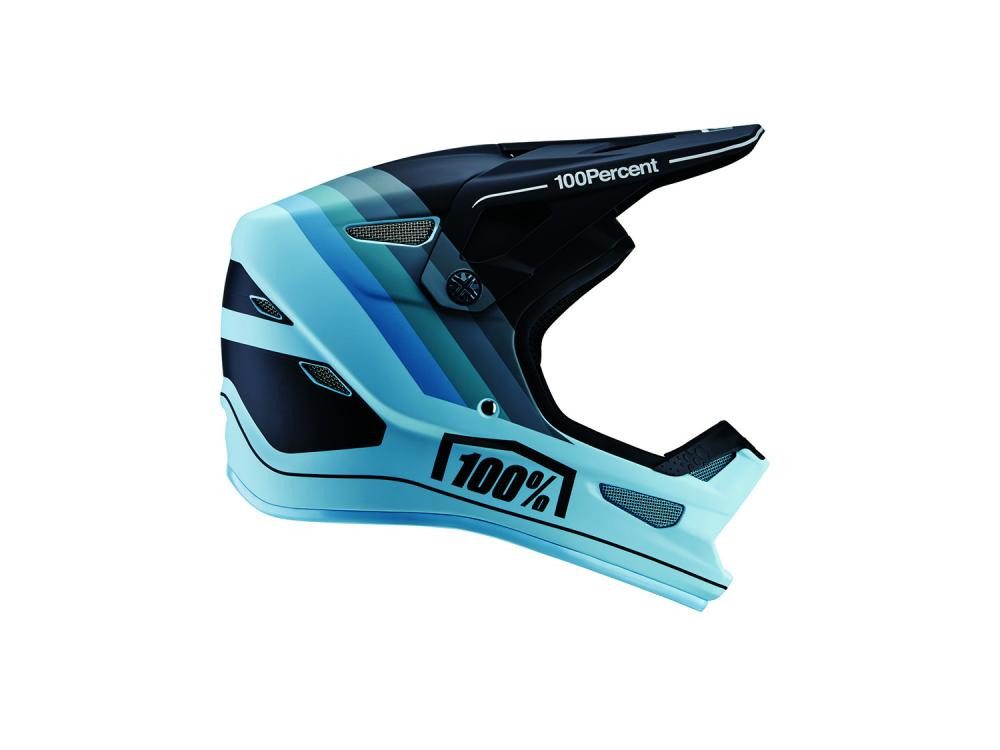 Fahrradhelm 100% Status helmet XL Decline Grey - leichter Fullface-Helm mit Top-Sc