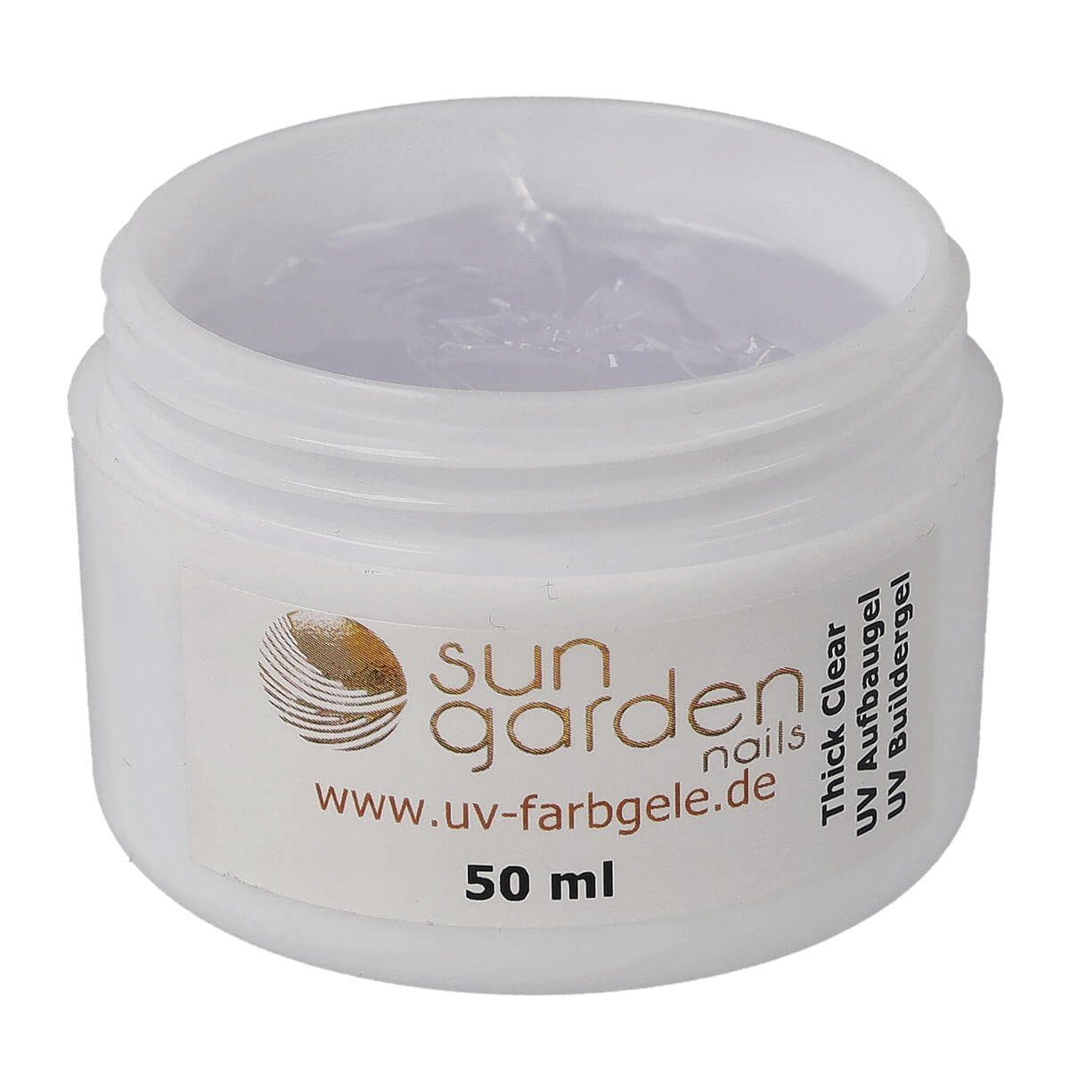 Sun Garden Nails UV-Gel 50 ml UV Gel Thick Clear Aufbaugel - Builder Gel