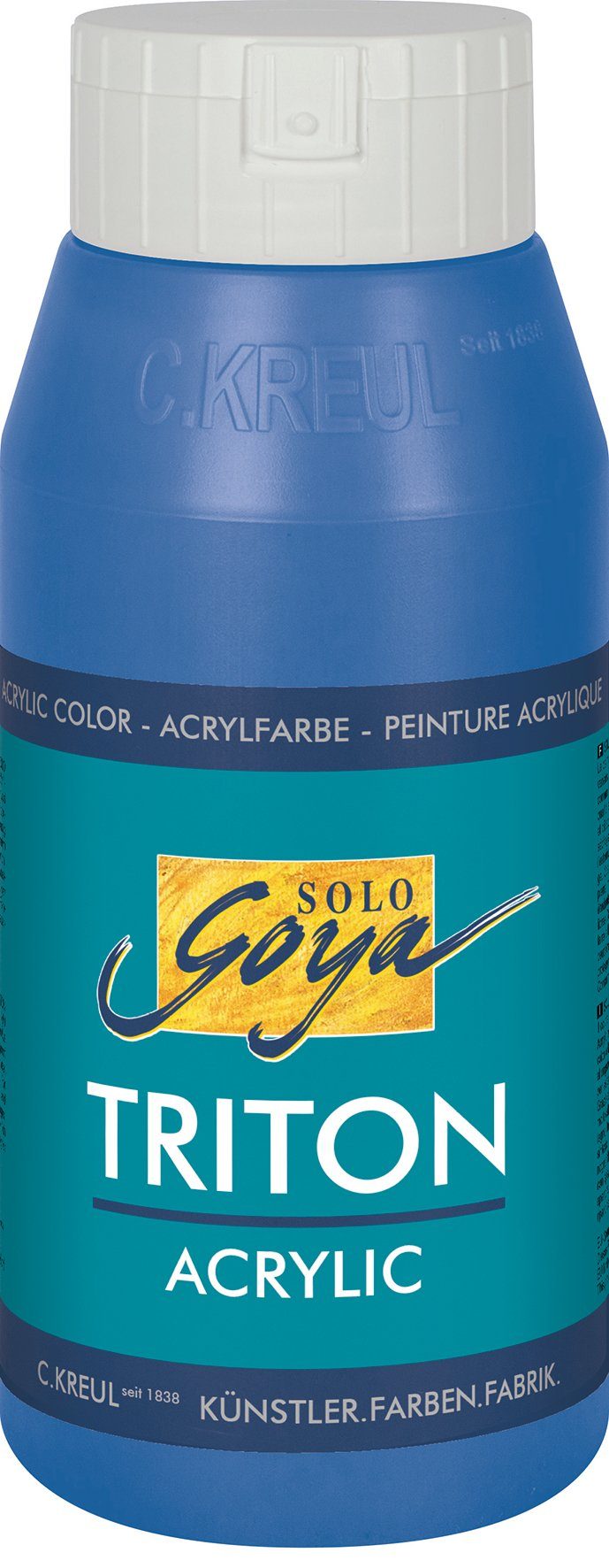 Kreul Acrylfarbe Solo Goya Triton Acrylic, 750 ml Coelinblau