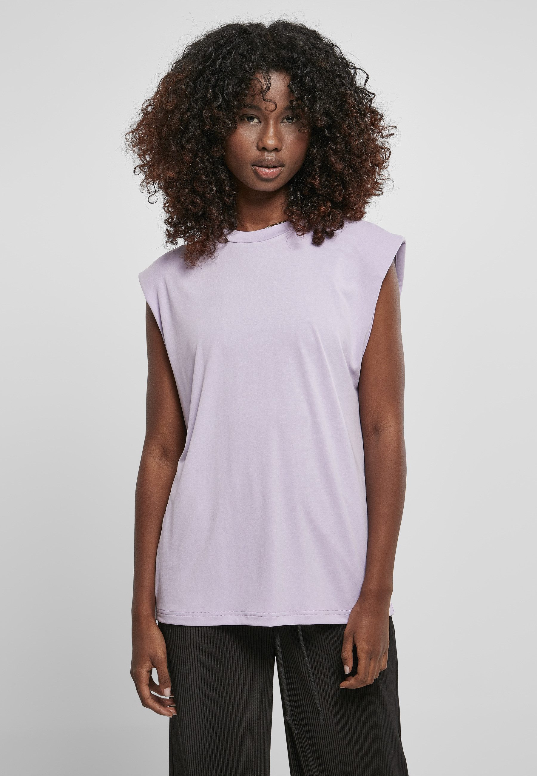 URBAN CLASSICS Tanktop Urban Classics Damen Ladies Modal Padded Shoulder Tank (1-tlg)