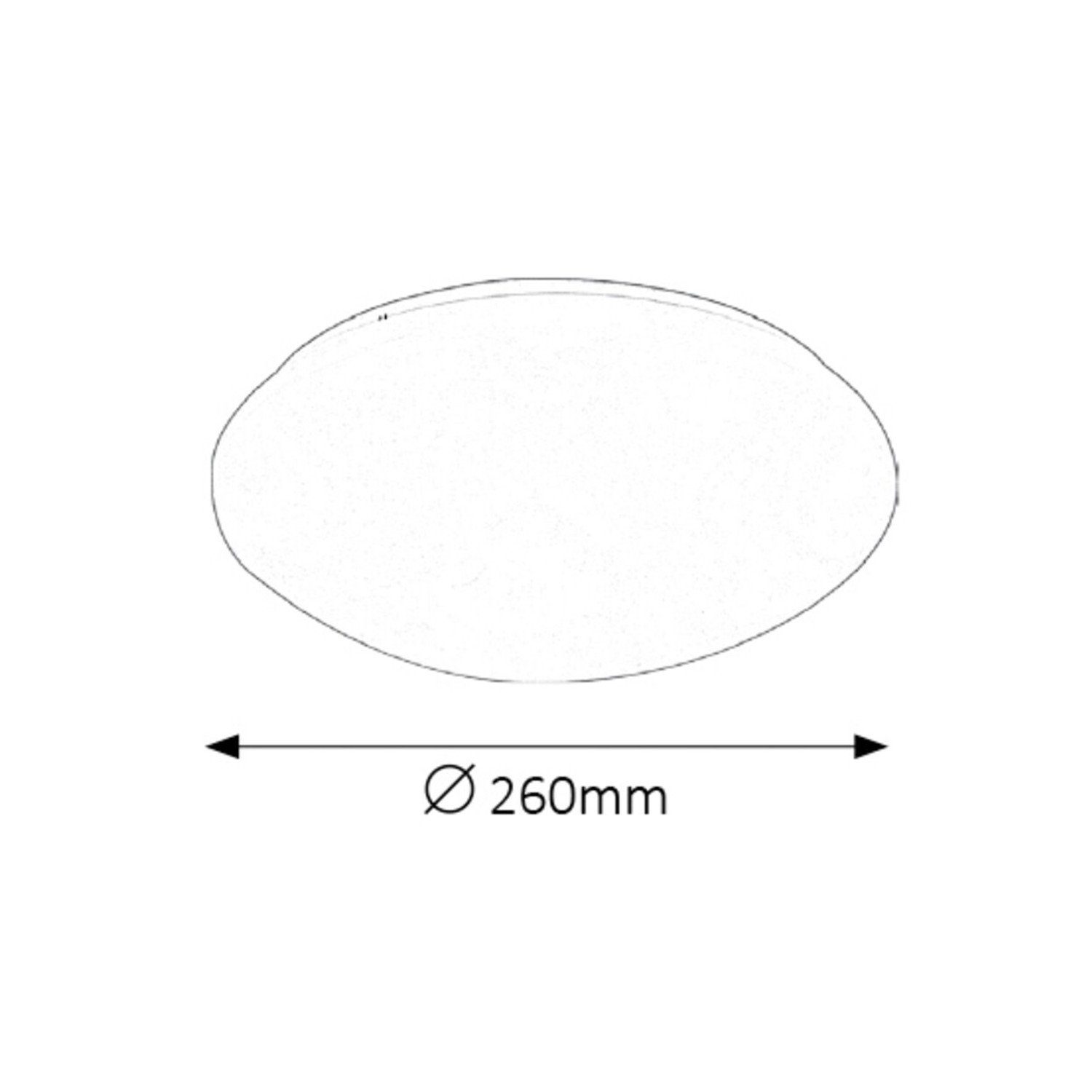 Rabalux Deckenleuchte 3434, Lucas Deckenleuchte 12W LED Ø26cm