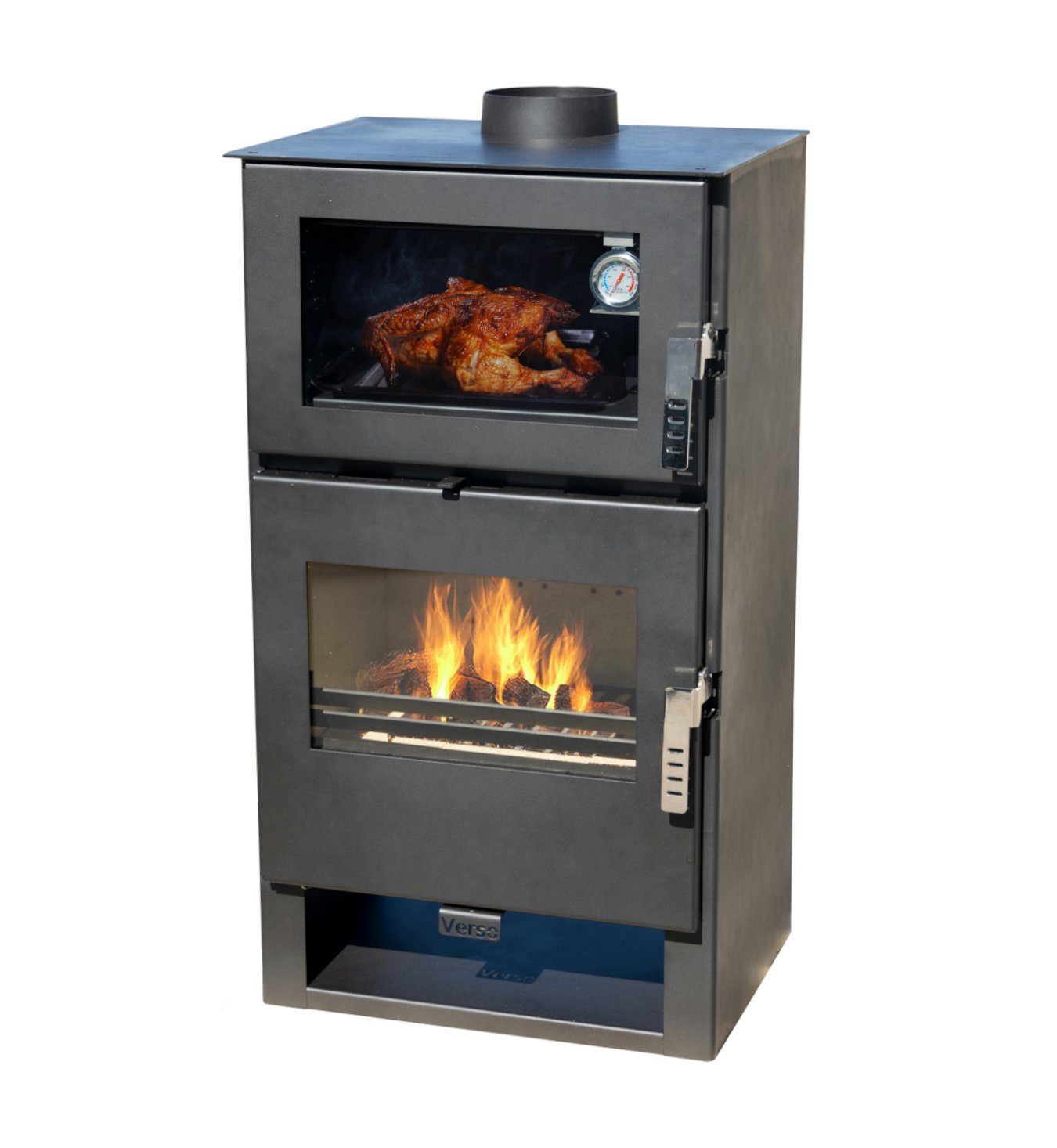 Verso Kaminofen Backfach Verso F Holzofen Kamin Ofen Holz Dauerbrand, 9,00 kW