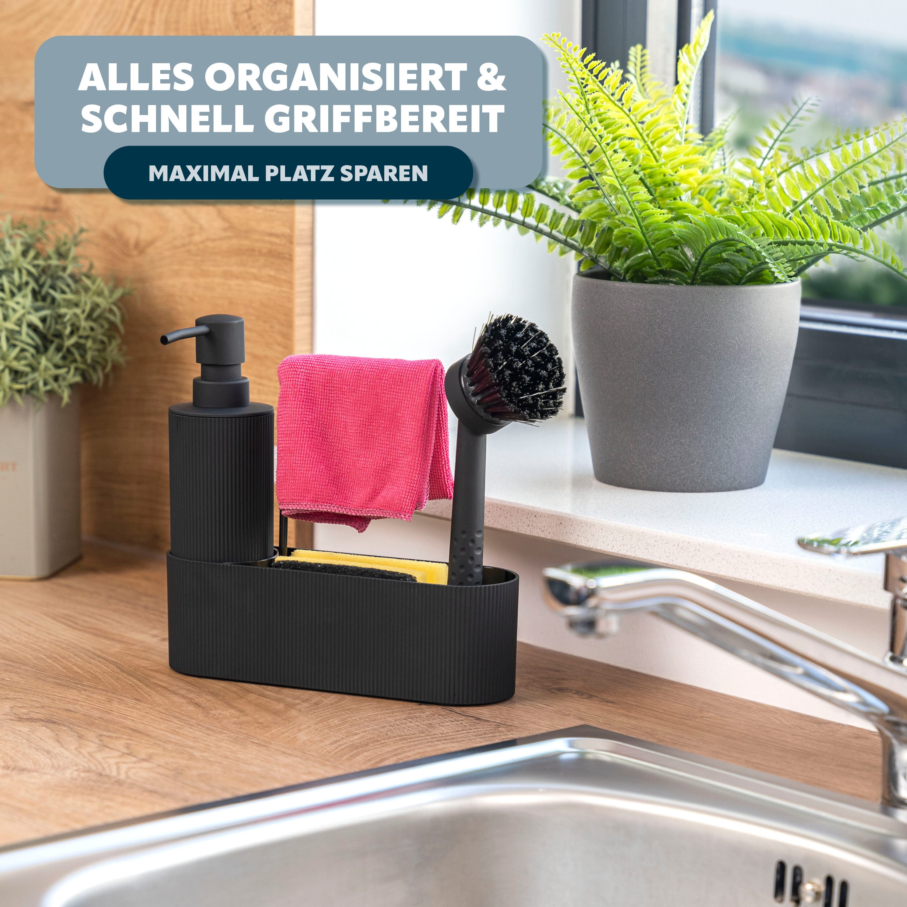 eluno Seifenspender Spülbecken Organizer ca. 22 günstig online kaufen