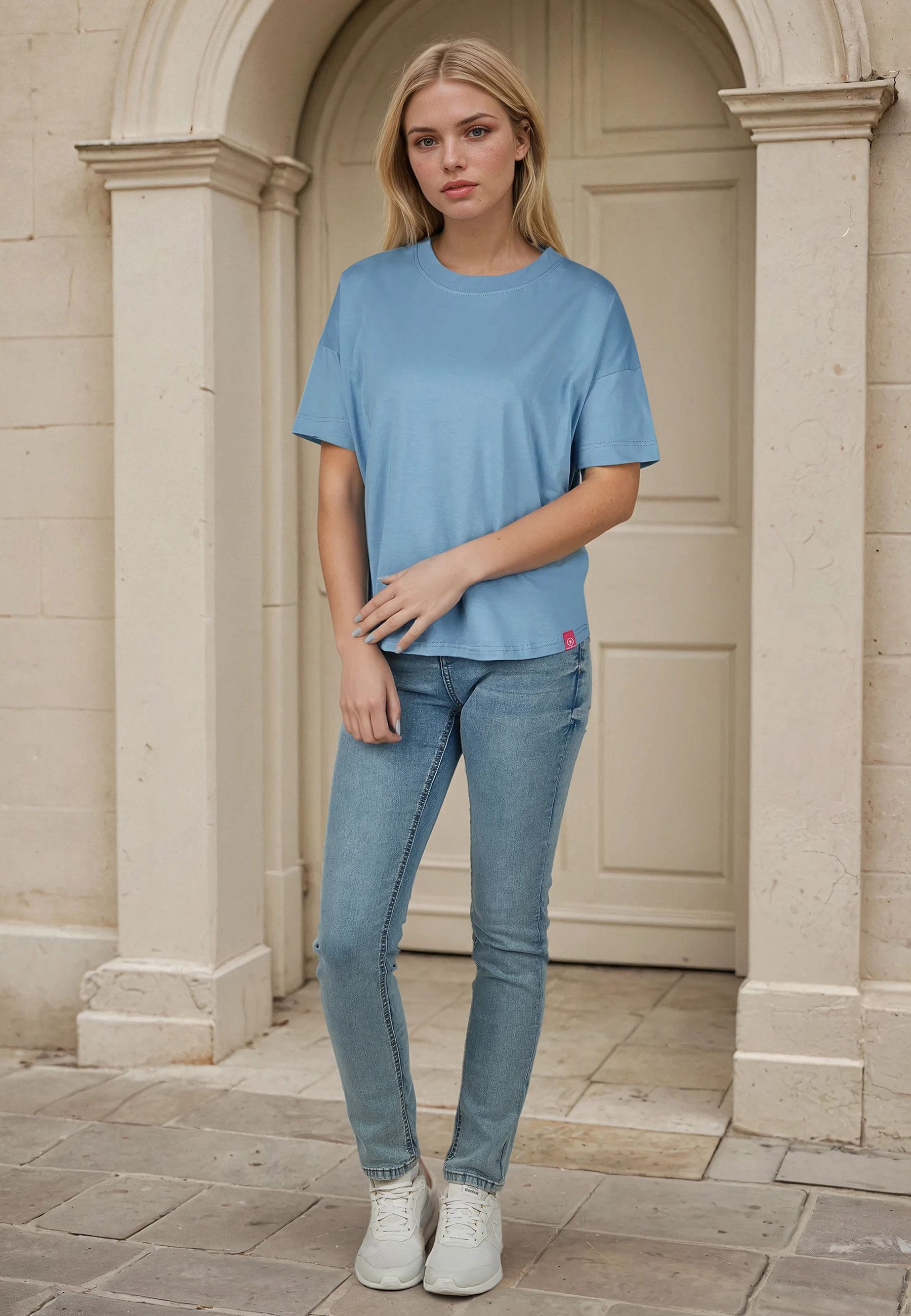 salzhaut T-Shirt LEEV Damen Oversized Endlich wieder Sommer! bequemes T-Shi günstig online kaufen