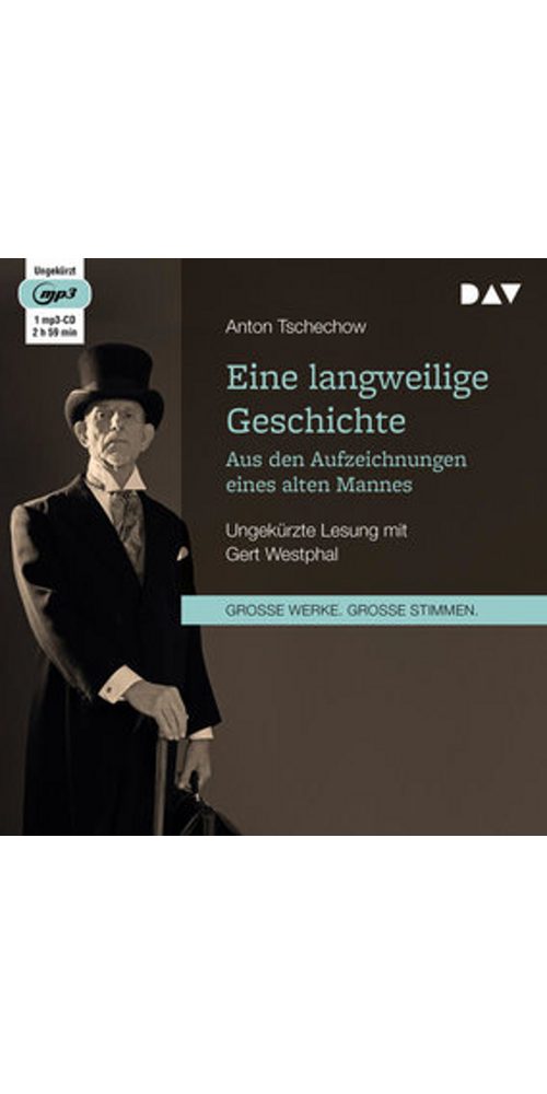 Der Audio Verlag Hörbuch Eine langweilige Geschichte. Aus den Aufzeichnungen eines alten Mannes, (1-St)