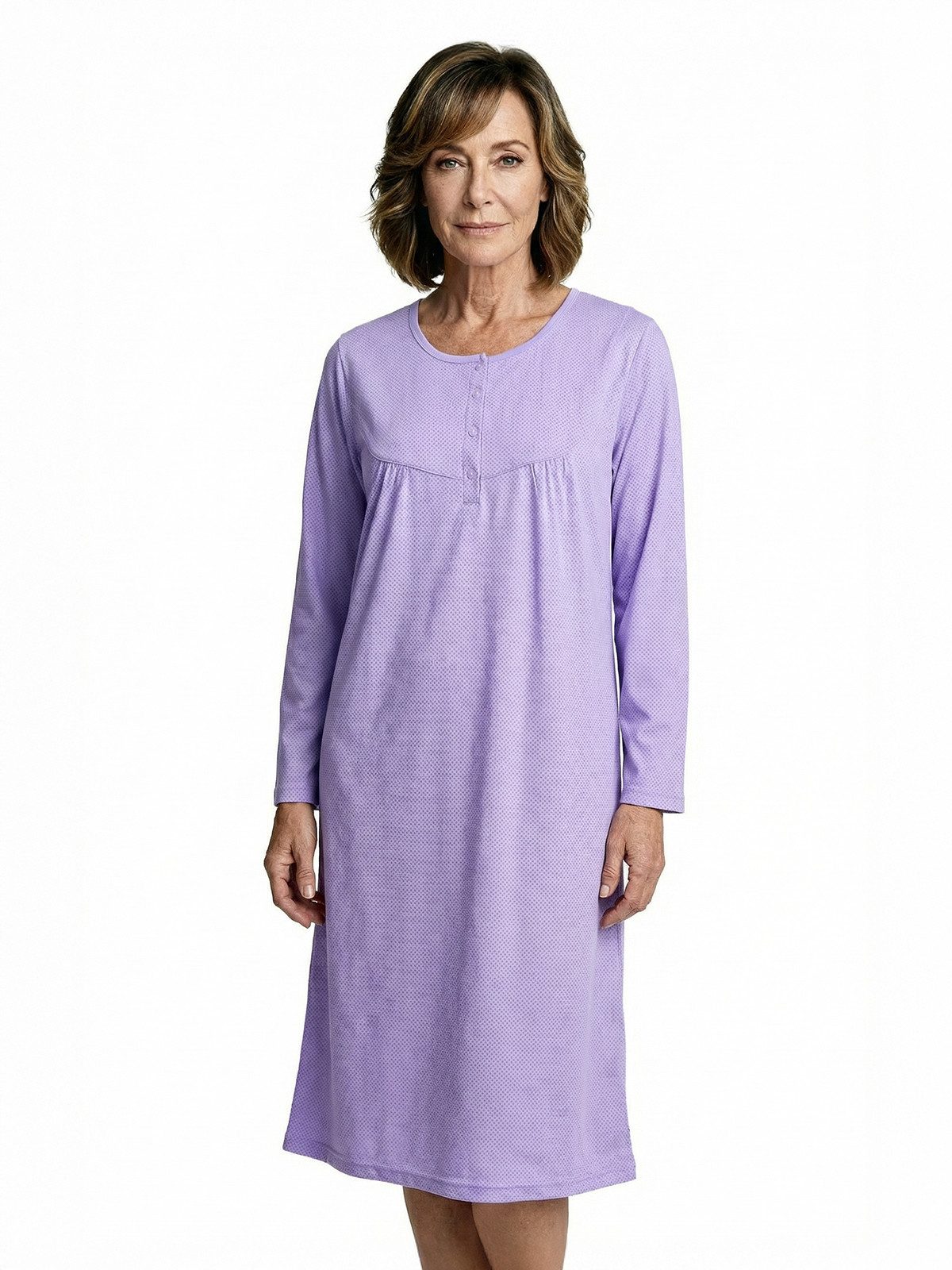 zeitlos Nachthemd Nachthemd Langarm - Evi Punkte