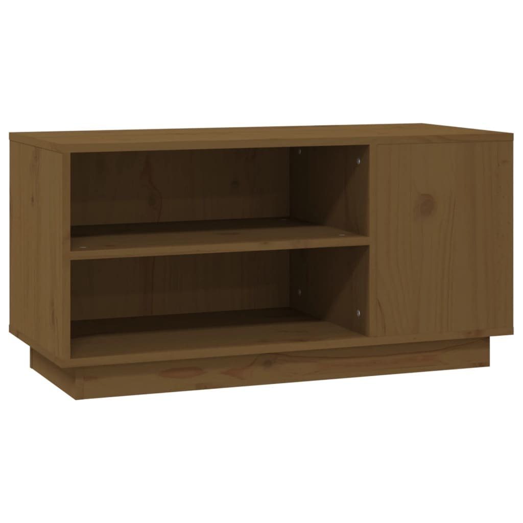 Massivholz Kiefer cm vidaXL 80x35x40,5 Honigbraun (1-St) TV-Schrank TV-Schrank