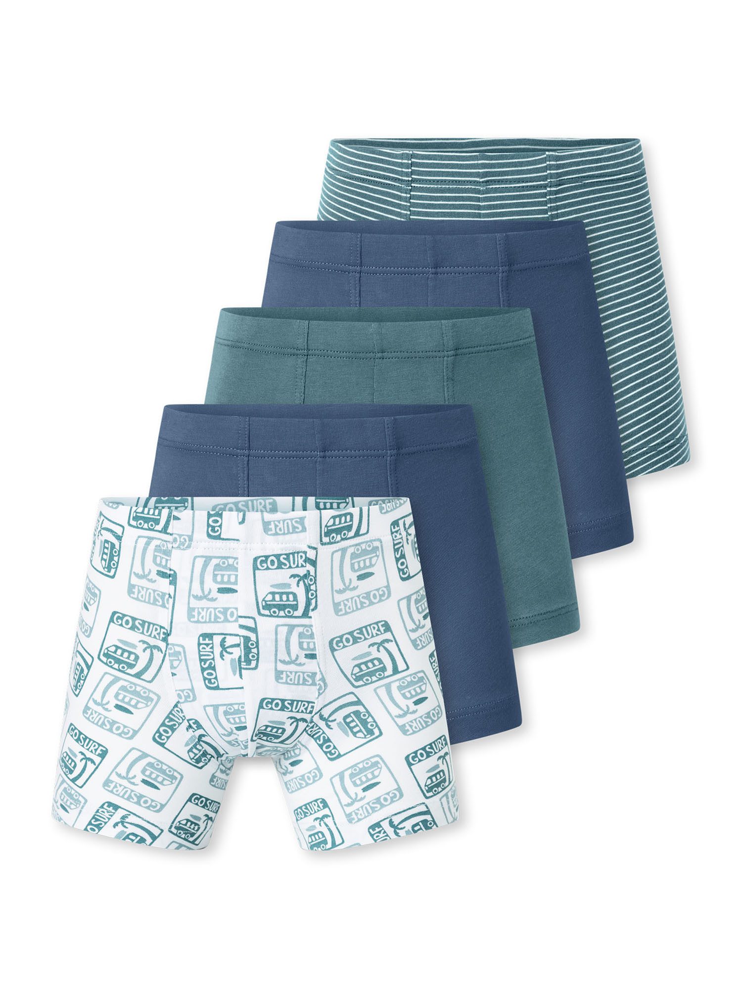 Schiesser Trunk 955 (5-St) Unterhose, Unterwäsche, Boxer Trunk