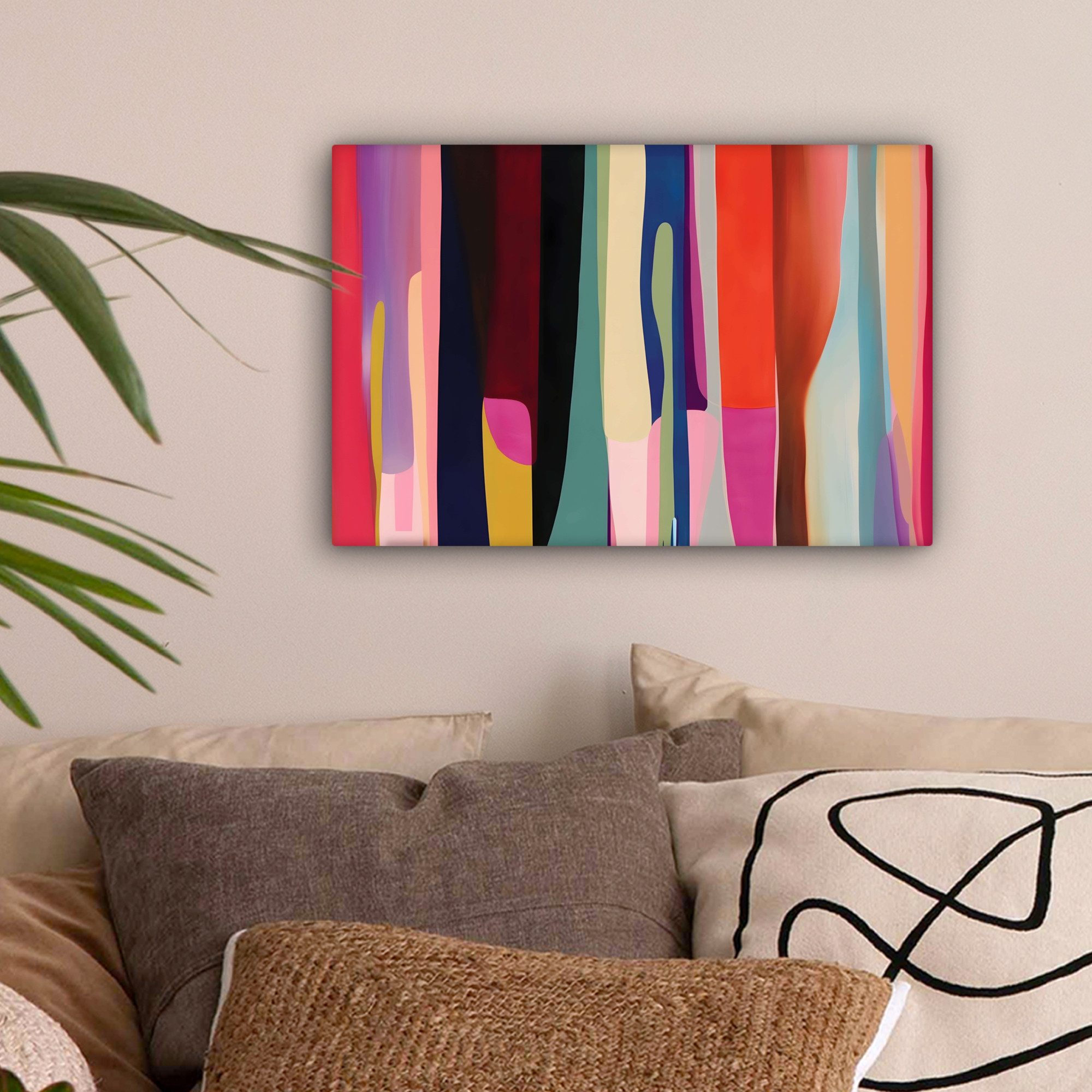 OneMillionCanvasses® Leinwandbild Farbvarianten - Vertikal - Bunt, Fotodruc günstig online kaufen