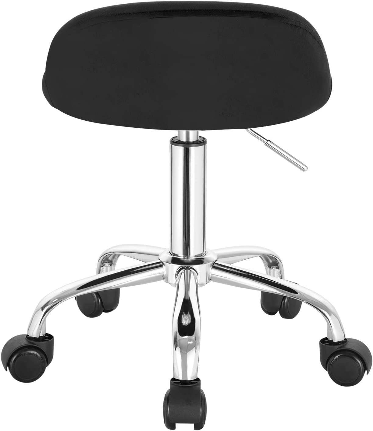 Woltu Bürostuhl, Sitzhöhe höhenverstellbar Rollen mit 43-54,5 Drehhocker cm