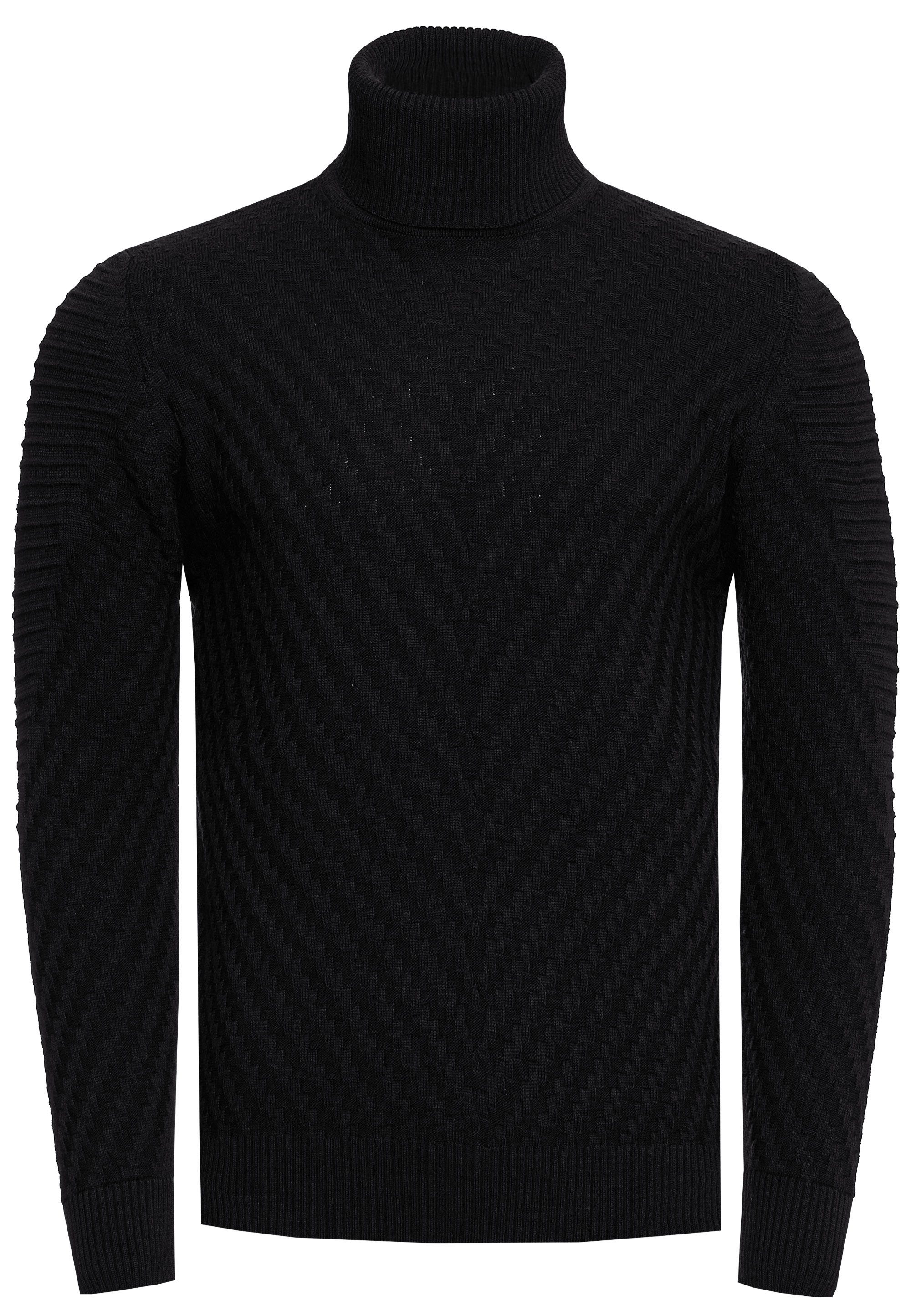 Rusty Neal Rollkragenpullover in stilvollem Feinstrick