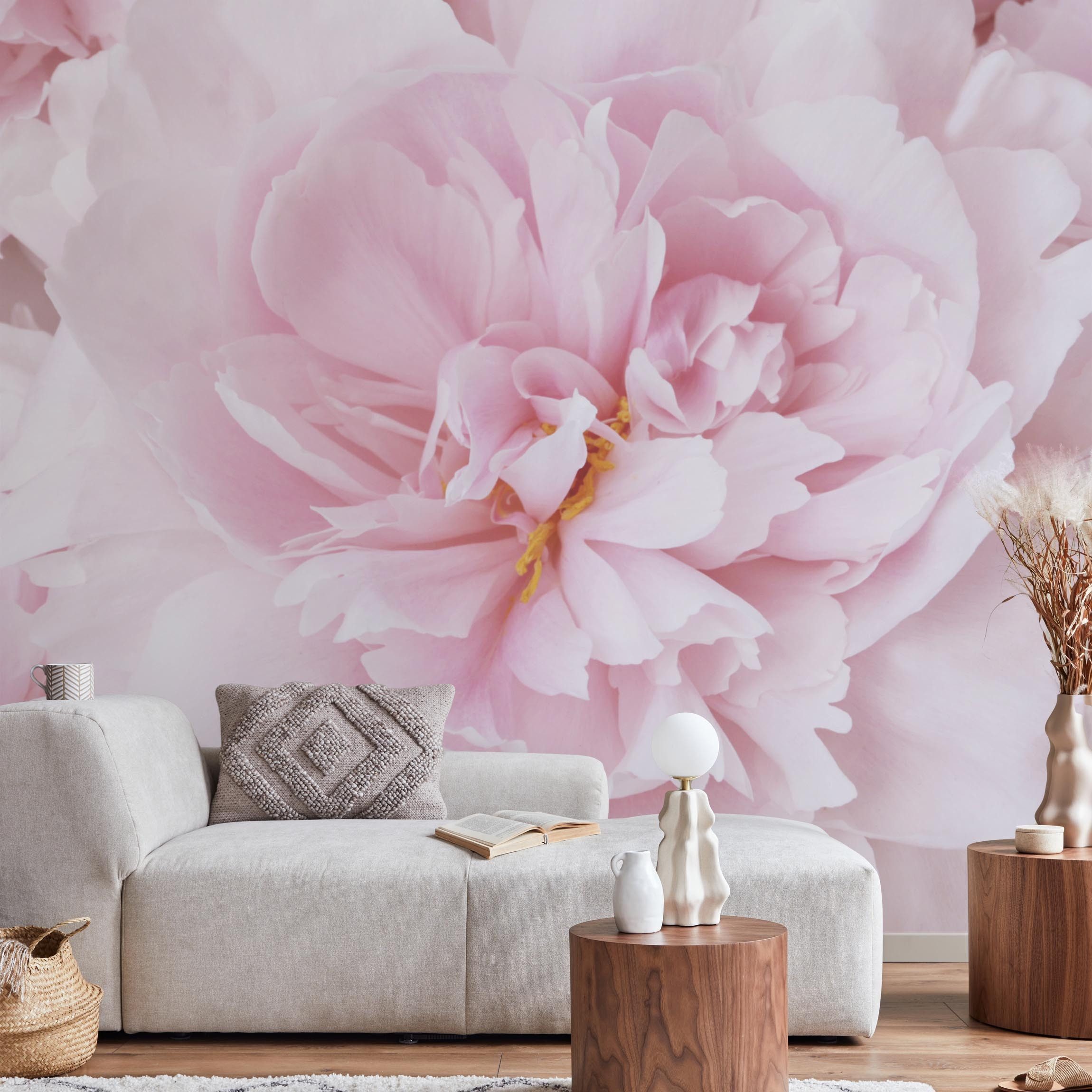 Bilderdepot24 Fototapete Vliestapete Rosa Blumen Motiv, Glatt, Matt, (Vliestapete inkl. Kleister oder selbstklebend), geruchsfrei Bildtapete Vlies Wohnzimmer Schlafzimmer
