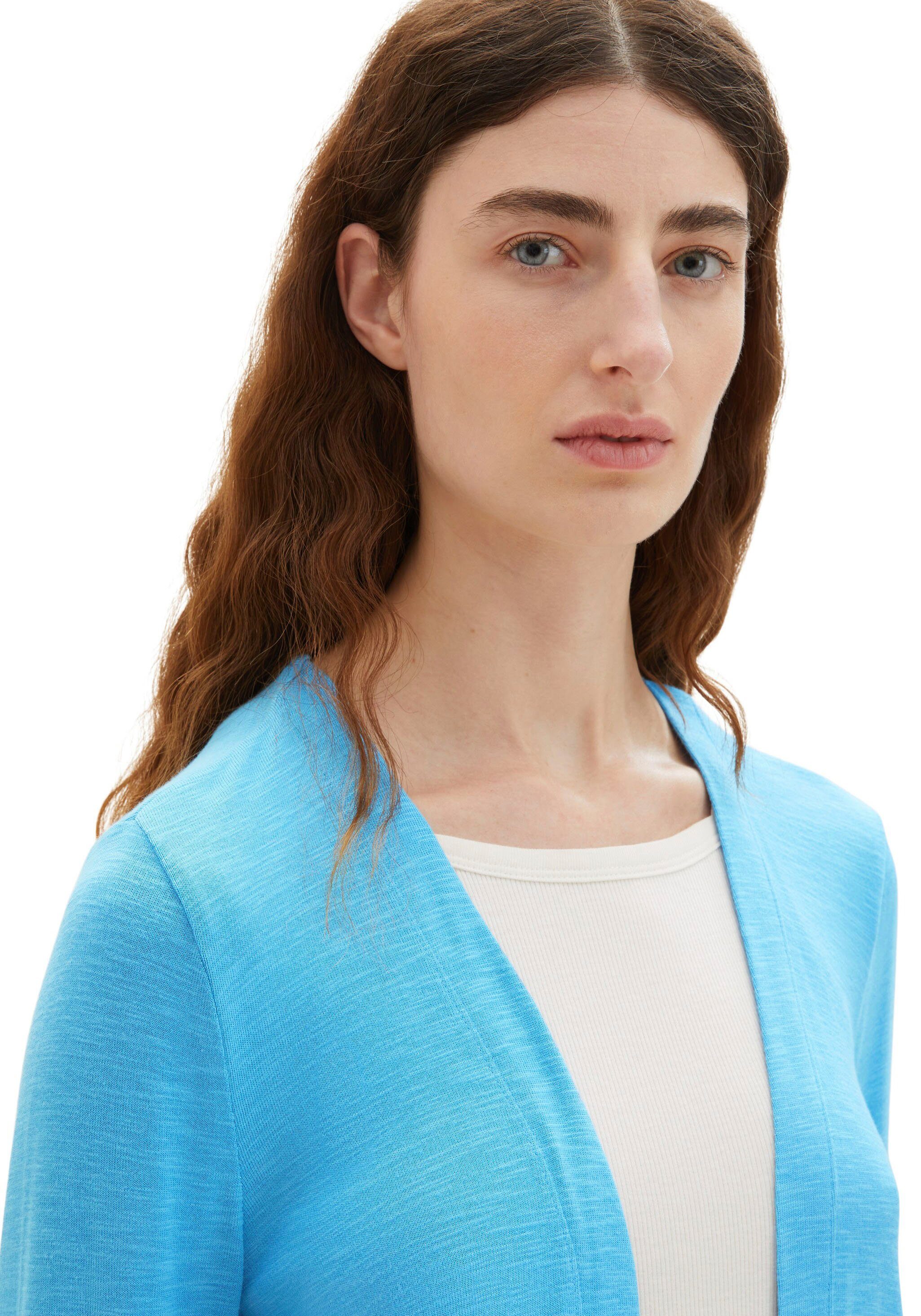 Streifenmuster TOM blue soft Cardigan TAILOR cloud mit