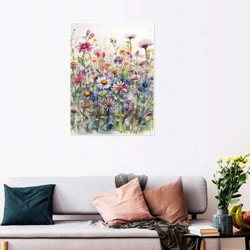 Posterlounge Poster Ryley Gray, Wildblumen I, Landhausstil Malerei