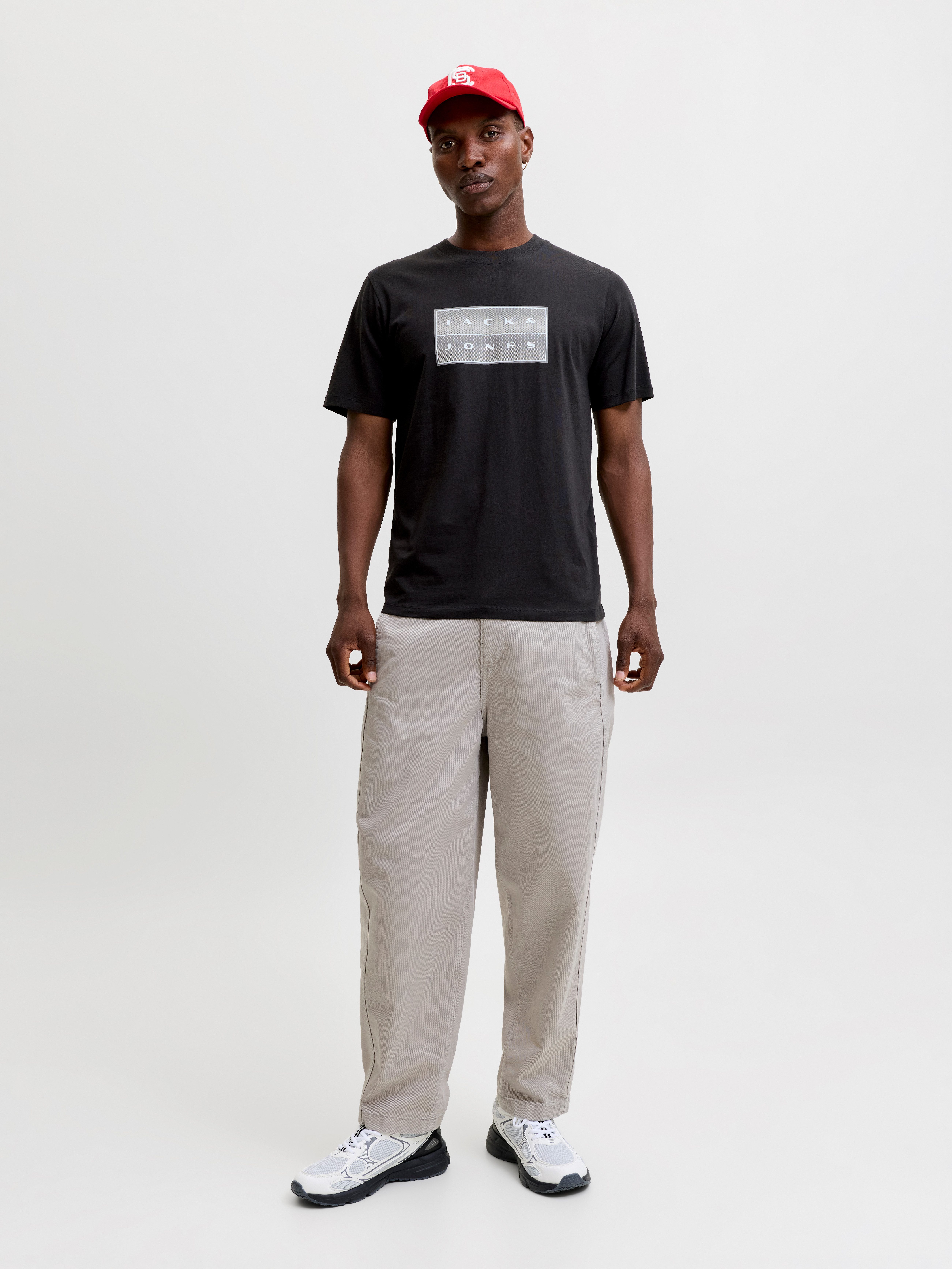 Jack & Jones Rundhalsshirt JCOFUSION BOX PRINT TEE SS CN SN Baumwolle, regular fit – Bild 4 von 5