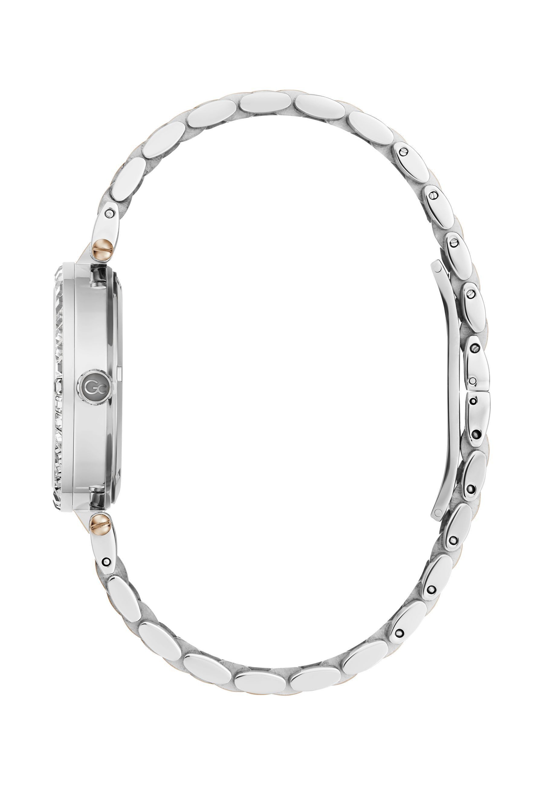 Guess Collection Quarzuhr Gc Flair Crystal, (1-tlg., Not a set – not applicable to this product), Quarz-Tages- und Datumsuhr
