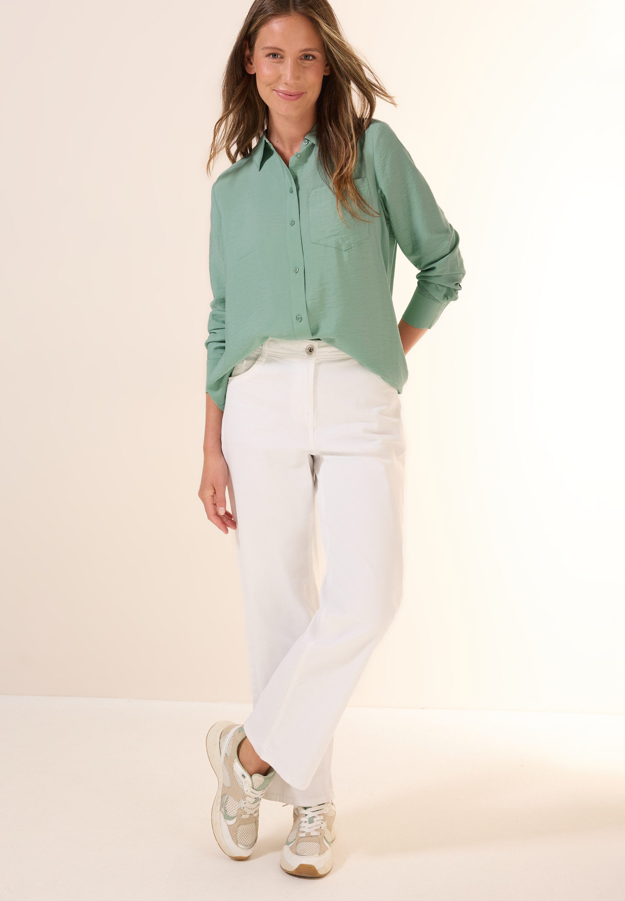 CECIL Hemdbluse mit Brusttasche