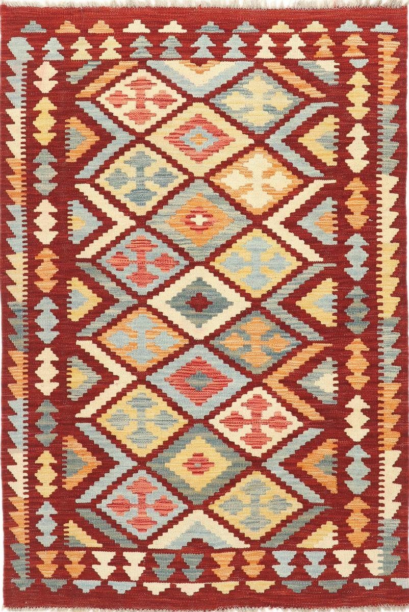 Orientteppich Kelim Afghan 103x152 Handgewebter Orientteppich, Nain Trading, rechteckig, Höhe: 3 mm | Kurzflor-Teppiche