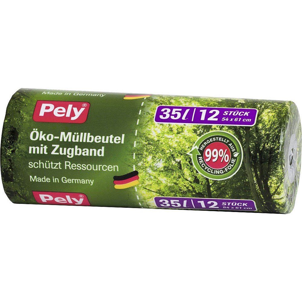 PELY Putzeimer Pely 914056 12er Bio-Müllbeutel Öko-Müllbeutel 35,0 l