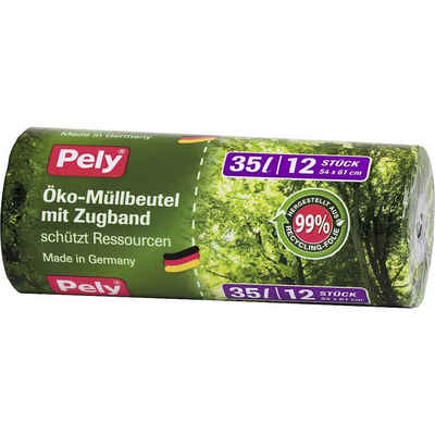 PELY Etiketten Pely Müllbeutel Öko 35,0 l grün, 12 St.