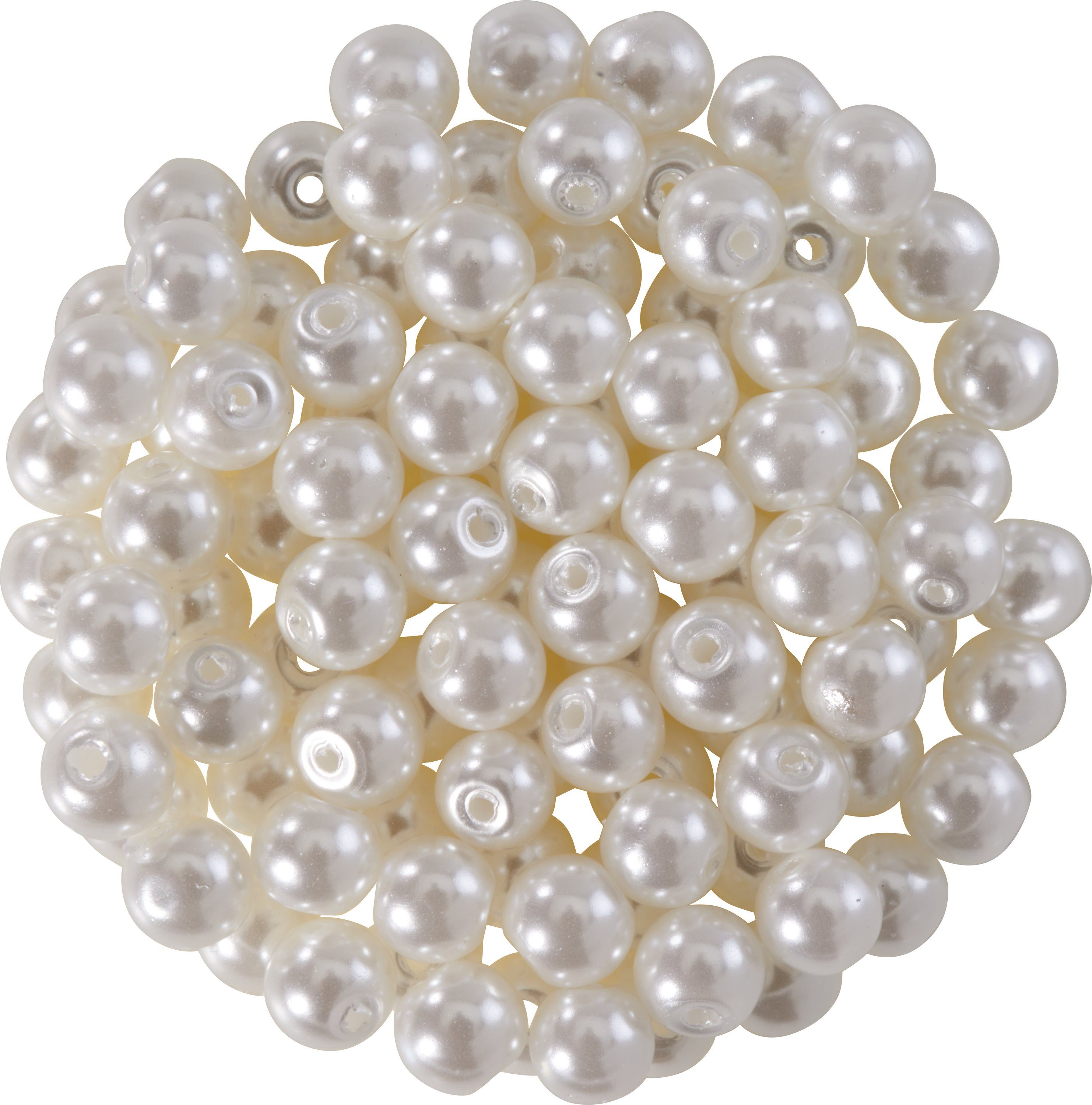 Pracht Bastelperlen, (100-tlg), Ø 4 mm, 100 Stk.