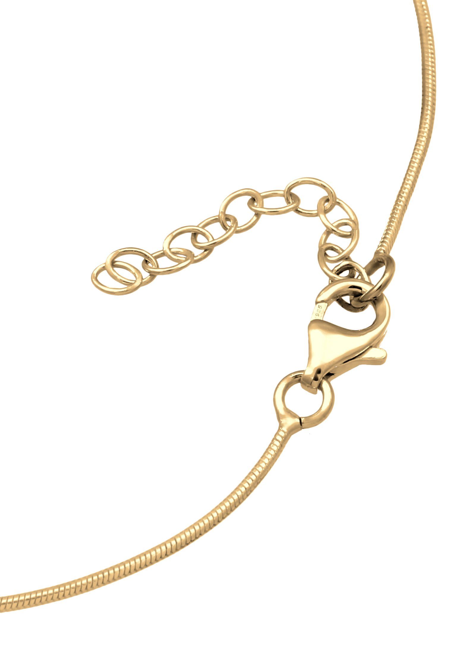 Elli Fußkette Basic Schlangenkettchen 925 Silber