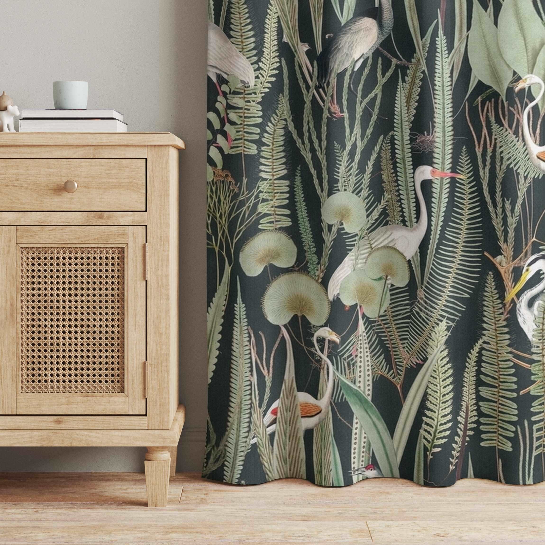Bilderdepot24 Vorhang Gardine Aquarell Tropisch Modern günstig online kaufen