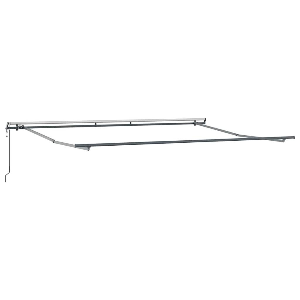 vidaXL Markise Markisenrahmen Anthrazit 400 x 300 cm Aluminium (1-St)