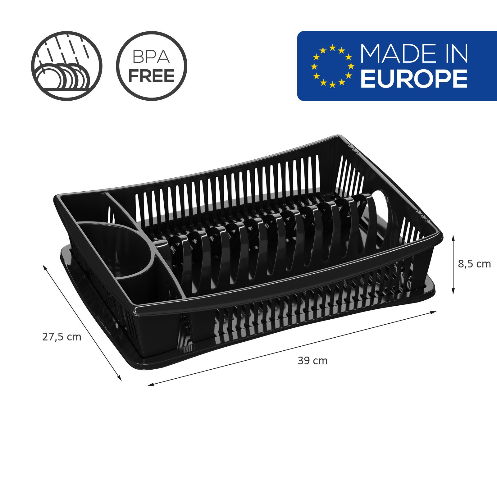 Wellgro Geschirrständer Abtropfgestell - MADE IN EUROPE – Bild 3 von 5